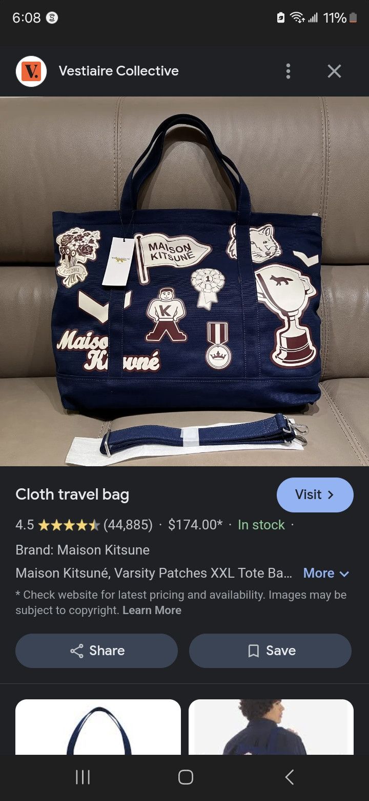 Maison Kitsune Maison Kitsune Bag Size ONE SIZE - 2 Thumbnail