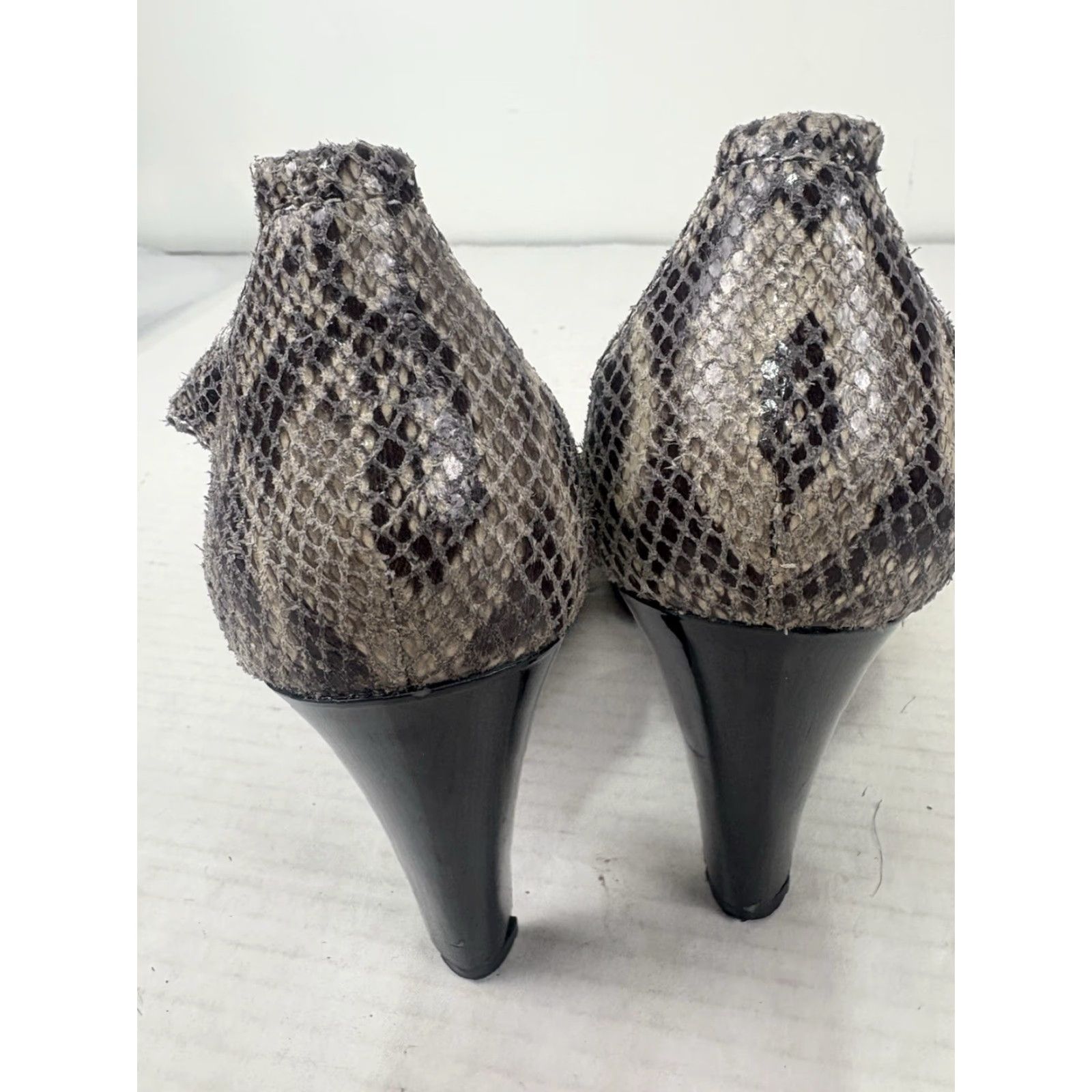 Michael Kors Michael Kors Snakeskin Heels Pump Womens Size 8M Open Toe 4in Ultra High Multicolor Size US 8 / IT 38 - 5 Thumbnail