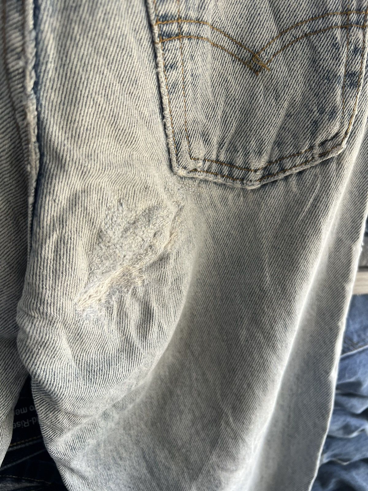 Levi's 🔥Vintage Levis Distressed Denim Size US 26 / EU 42 - 15 Thumbnail