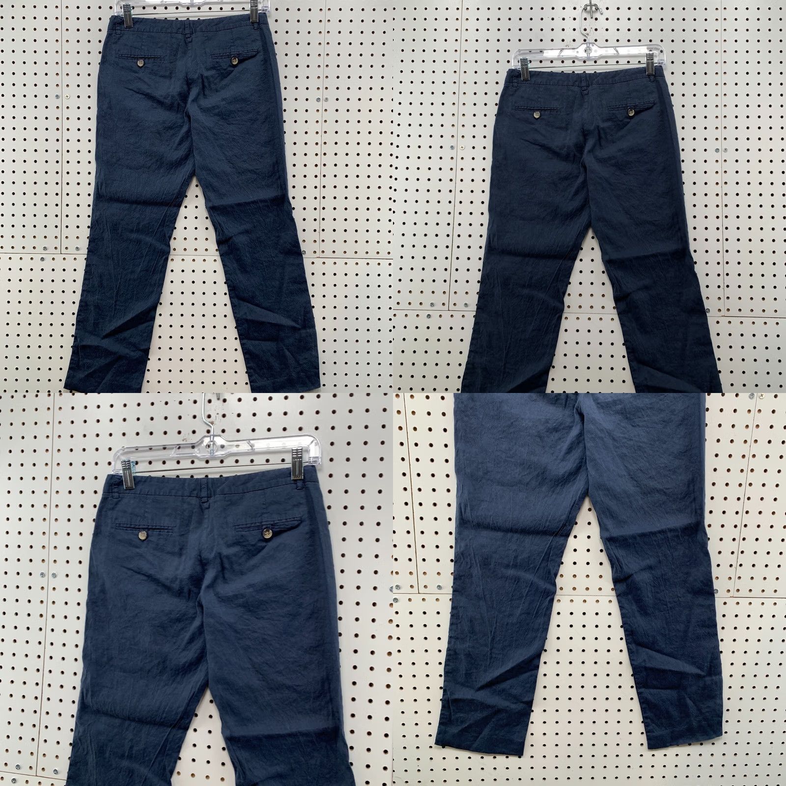 Theory Theory Chino Pants Womens Size 2 Blue Casual Linen Blend Fits 27x25.5 Size 26" / US 2 / IT 38 - 8 Thumbnail
