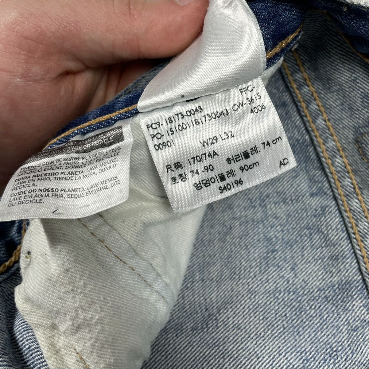 Levi's Levi’s 501CT Light Blue Wash Denim Ripped Slim Jeans Custom Size US 29 - 10 Thumbnail