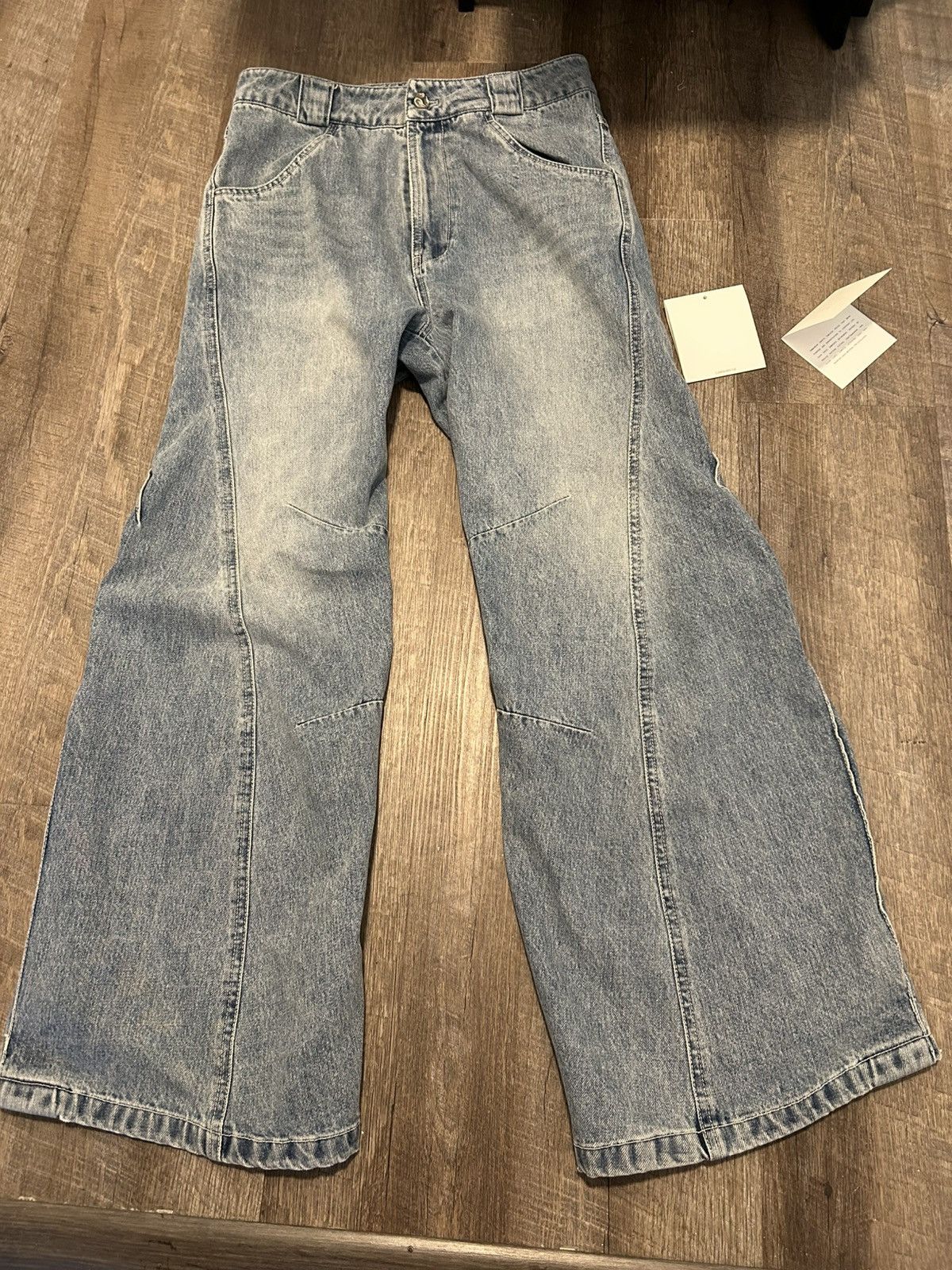 希少 cmmawear LOTUS DENIM TROUSERS