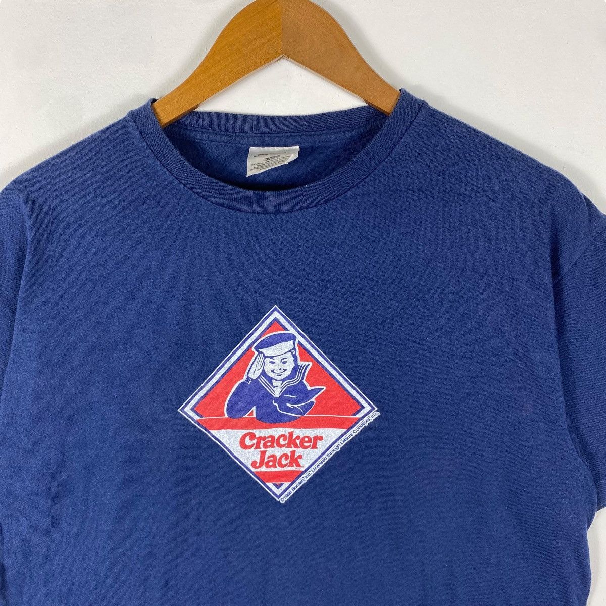 Vintage Vintage 90's CRACKER JACK Brand Snack Food Graphic Tee Shirt Size US L / EU 52-54 / 3 - 2 Thumbnail