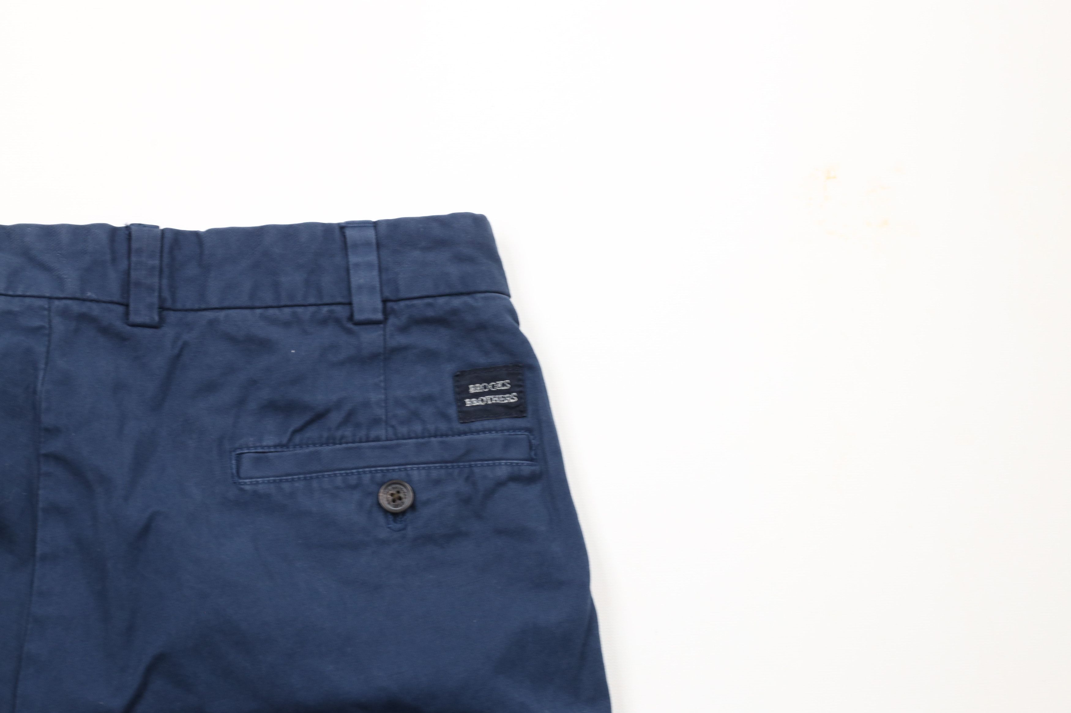 Brooks Brothers × Vintage Vintage Brooks Brothers Bermuda Chino Shorts Blue Cotton Size US 34 / EU 50 - 9 Thumbnail