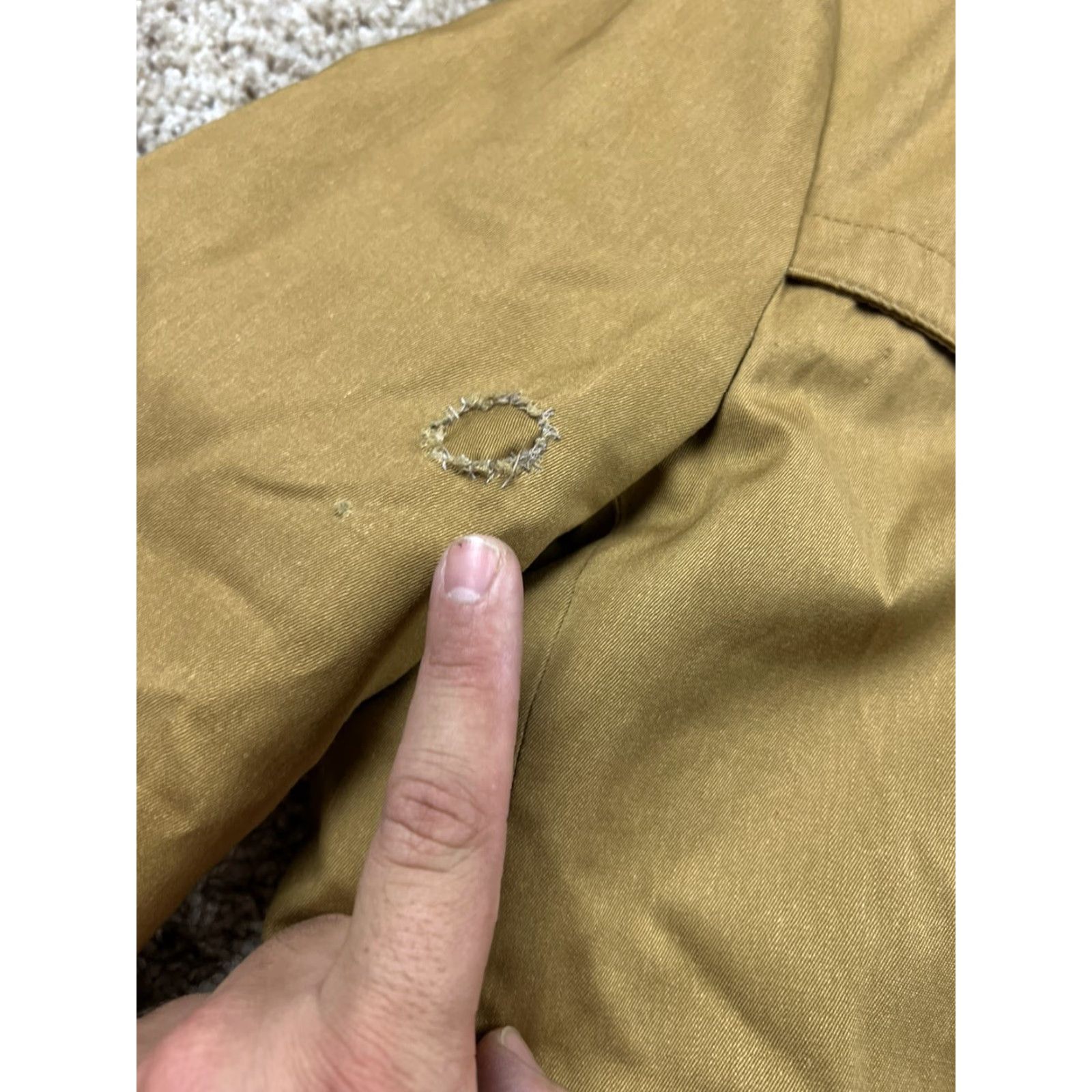 Sears VINTAGE Sears Jacket 40R Mens Brown Sherpa Lined Pockets Full Zip Front Snap 1970s Size US XXS / EU 40 - 3 Thumbnail