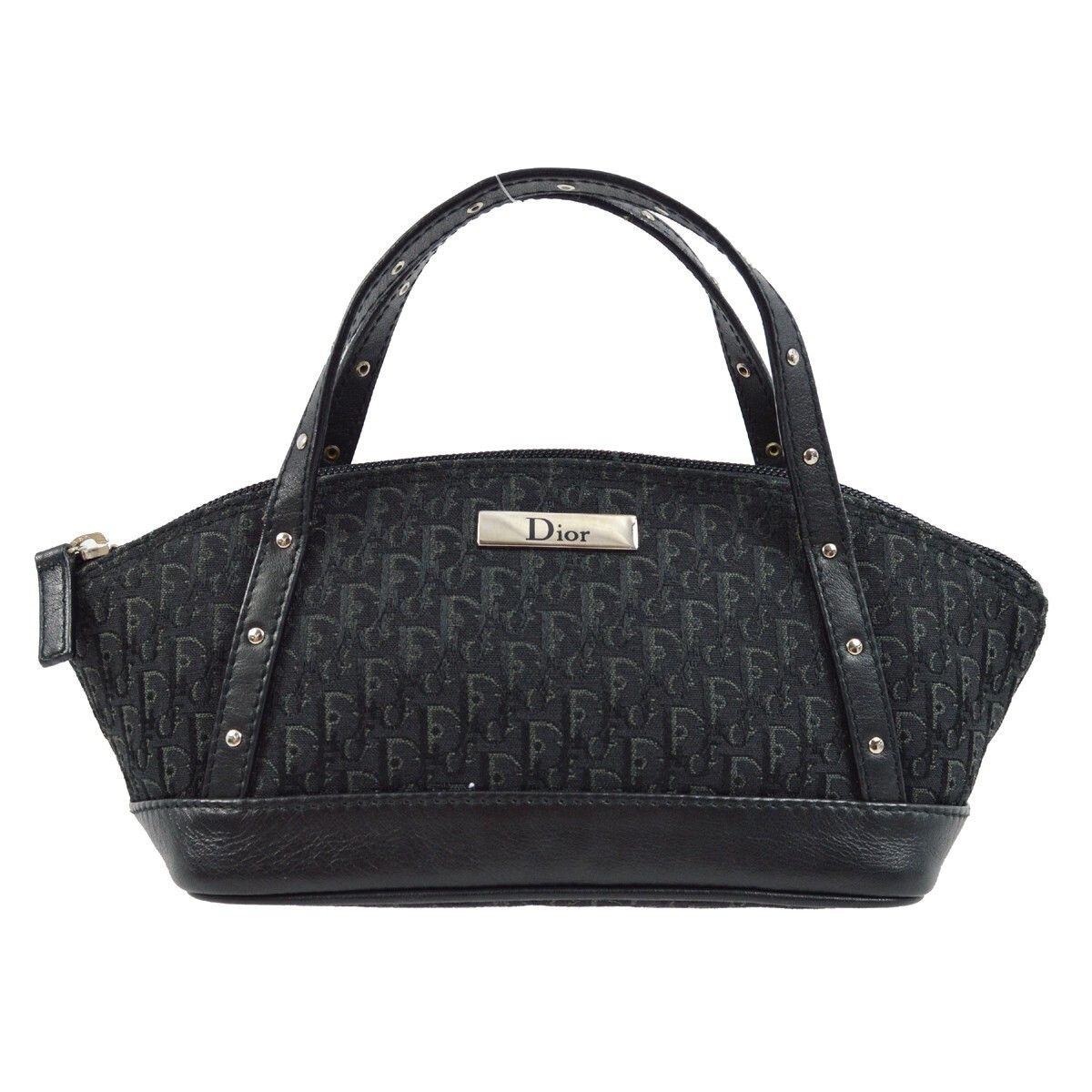 Dior Christian Dior Vintage Trotter Handbag Canvas Size ONE SIZE - 1 Thumbnail