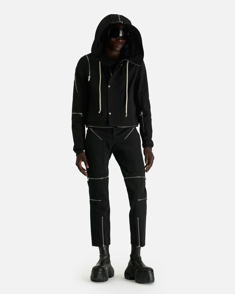Rick Owens o1s1v1r1oon0825 Cropped Headon Parka in Black Size US L / EU 52-54 / 3 - 7 Thumbnail