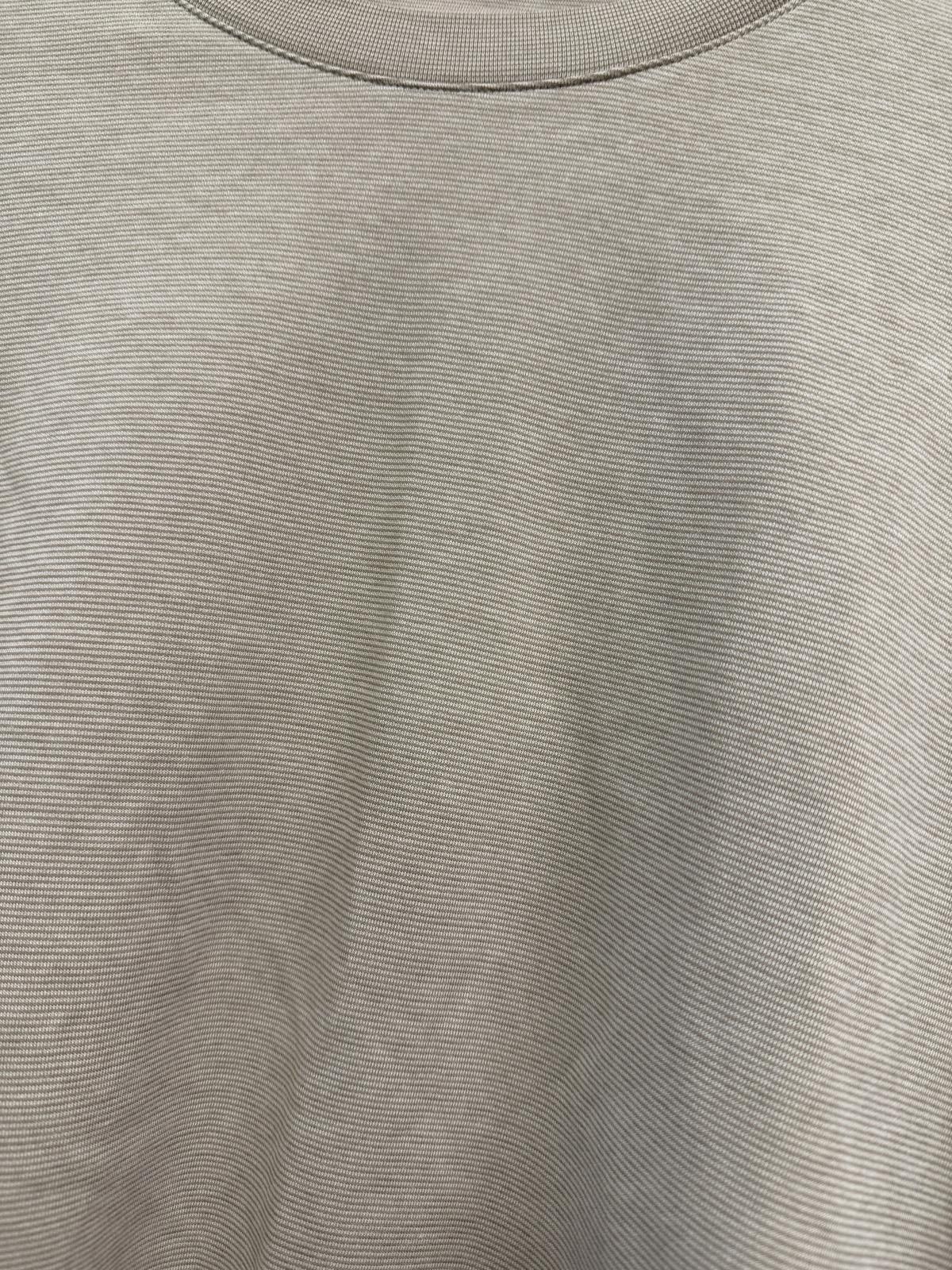 Uniqlo Uniqlo U Beige Textured Short Sleeve T-Shirt XS Size ONE SIZE - 3 Thumbnail