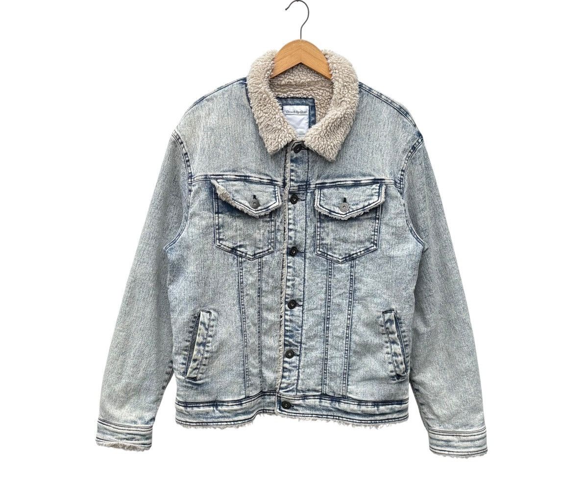 Japanese Brand Growth by Grail Sherpa Lining Denim Jacket Size US M / EU 48-50 / 2 - 1 Thumbnail