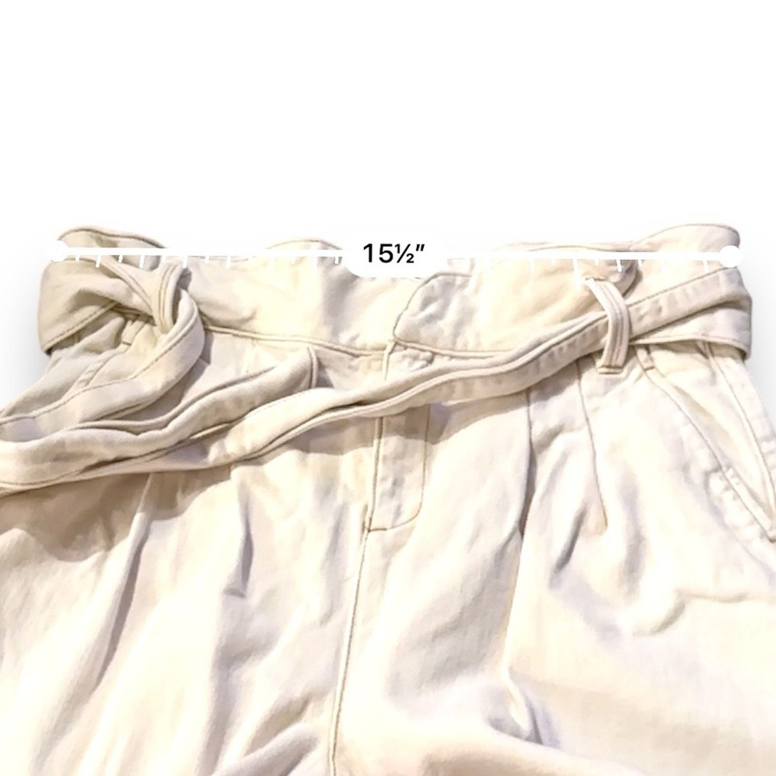 Sezane Sezane Austin Trousers High Waisted Tie Ankle Pants Sz 38 Size 31" - 10 Thumbnail