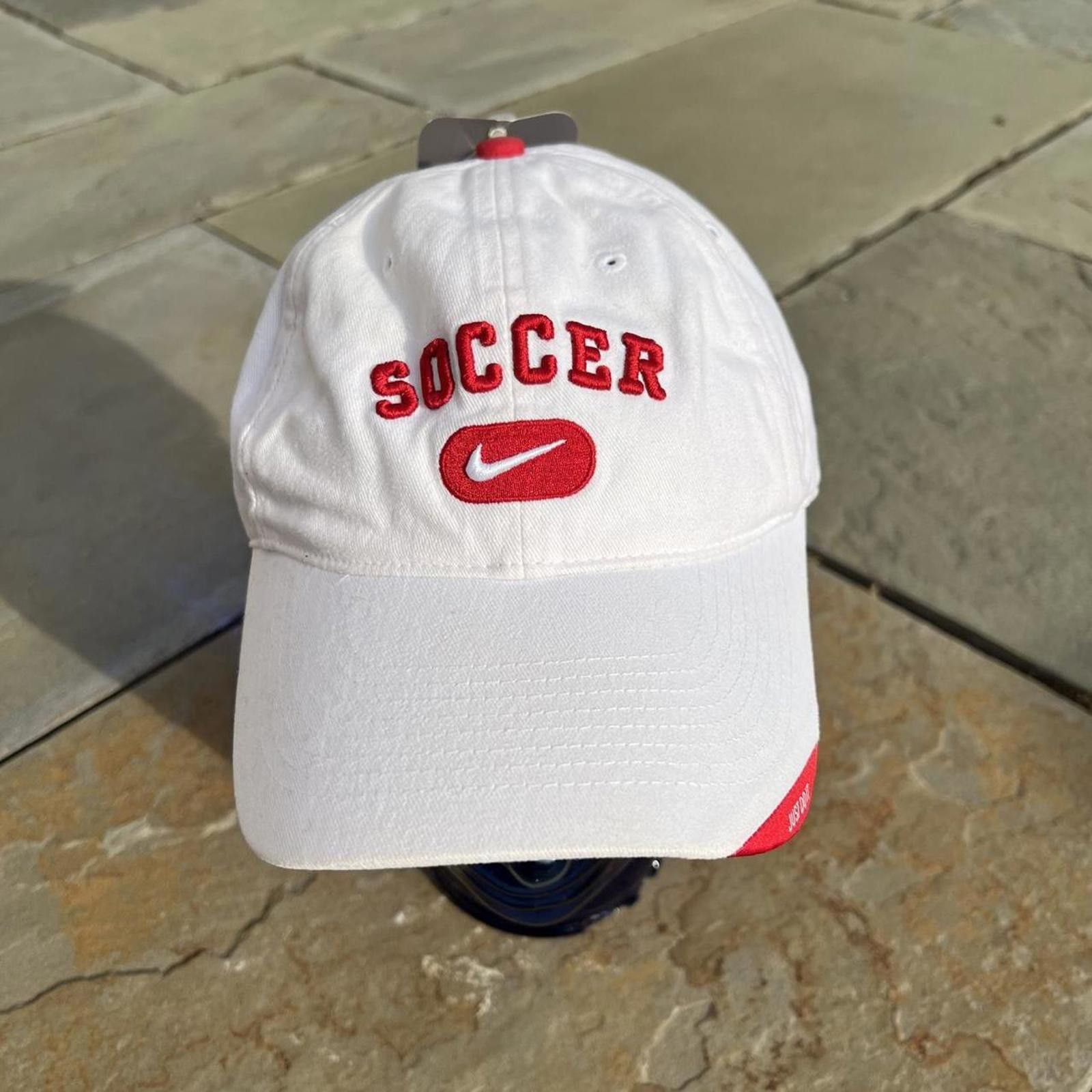 Nike Deadstock NWT Y2K Nike Soccer Strapback Hat Size ONE SIZE - 3 Thumbnail