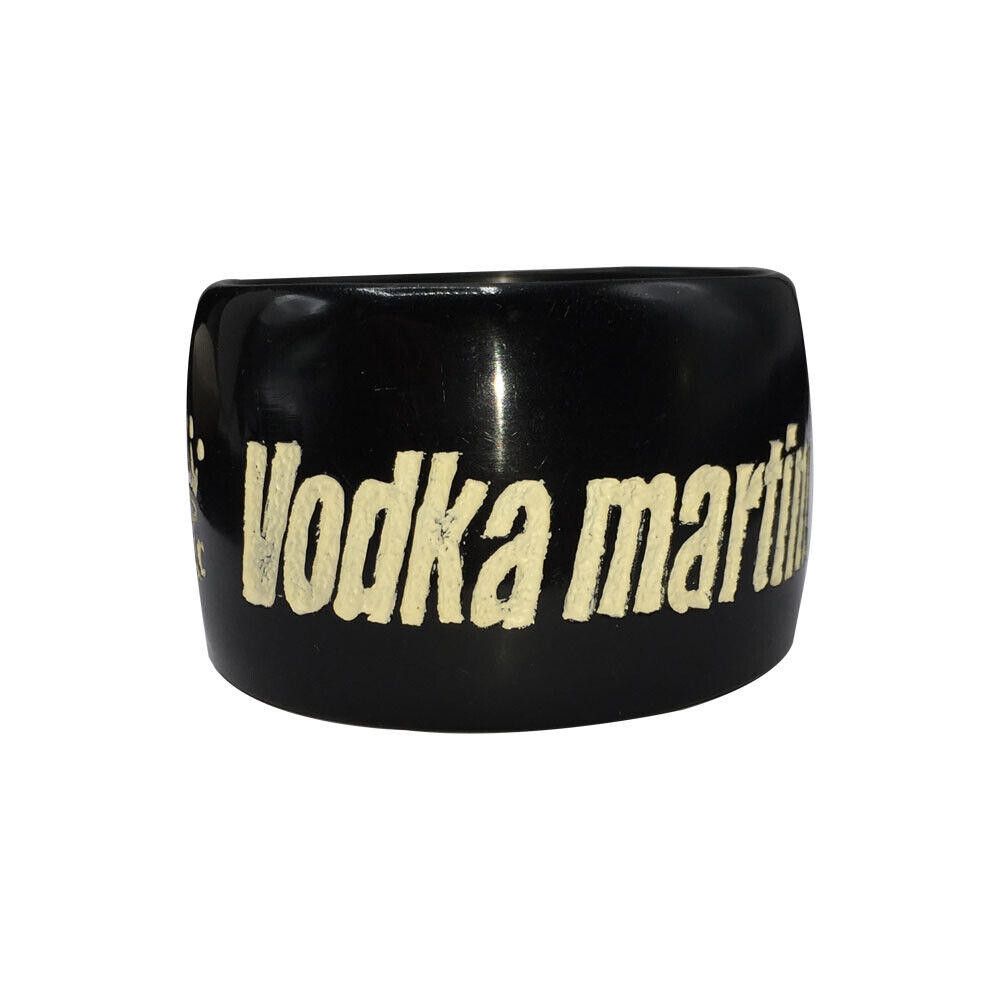 Designer Jessica Kagan Cushman Black Resin Bangle Vodka Martini Size ONE SIZE - 1 Thumbnail