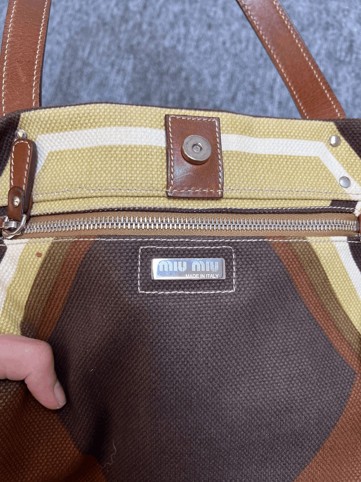 Miu Miu Miu Miu Miu Miu 05ss Canvas Shoulder Bag-2506 Size ONE SIZE - 7 Thumbnail