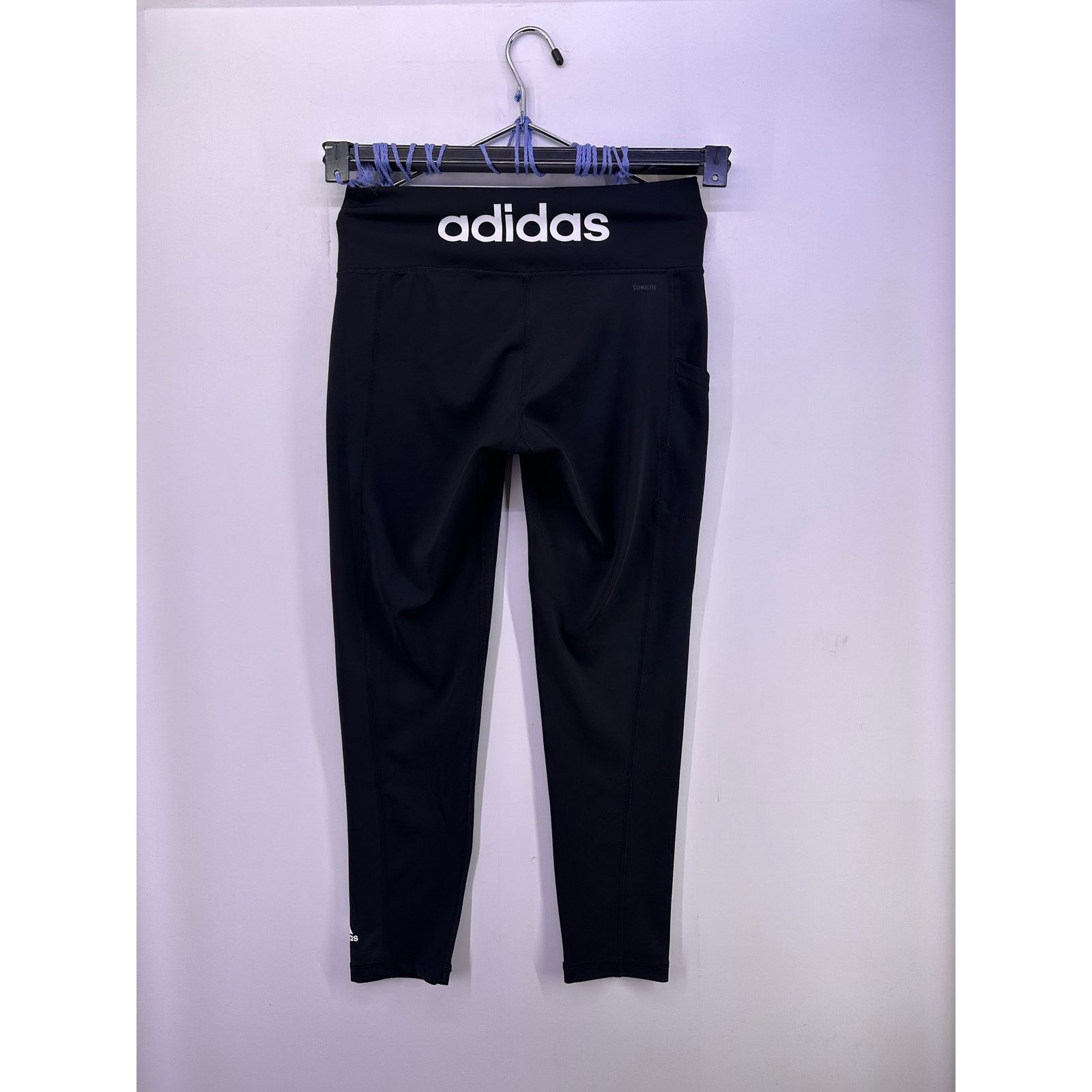 Adidas Adidas Women ESSENTIALS HIGH-WAISTED Back LOGO LEGGINGS Sz L Size 34" / US 12 / IT 48 - 1 Thumbnail