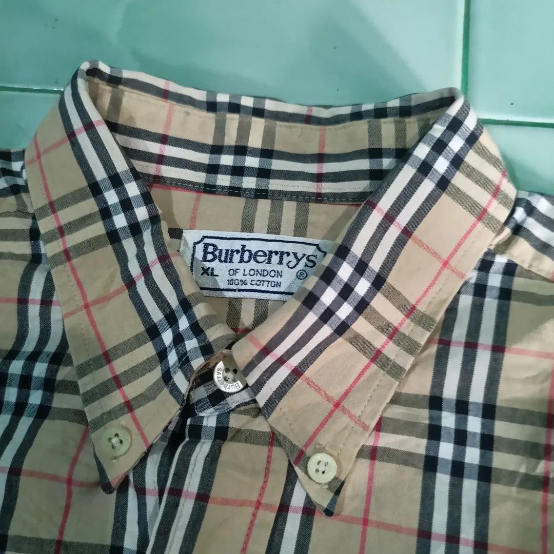 Burberry Vtg burberrys nova check shirt button up Size US M / EU 48-50 / 2 - 2 Thumbnail