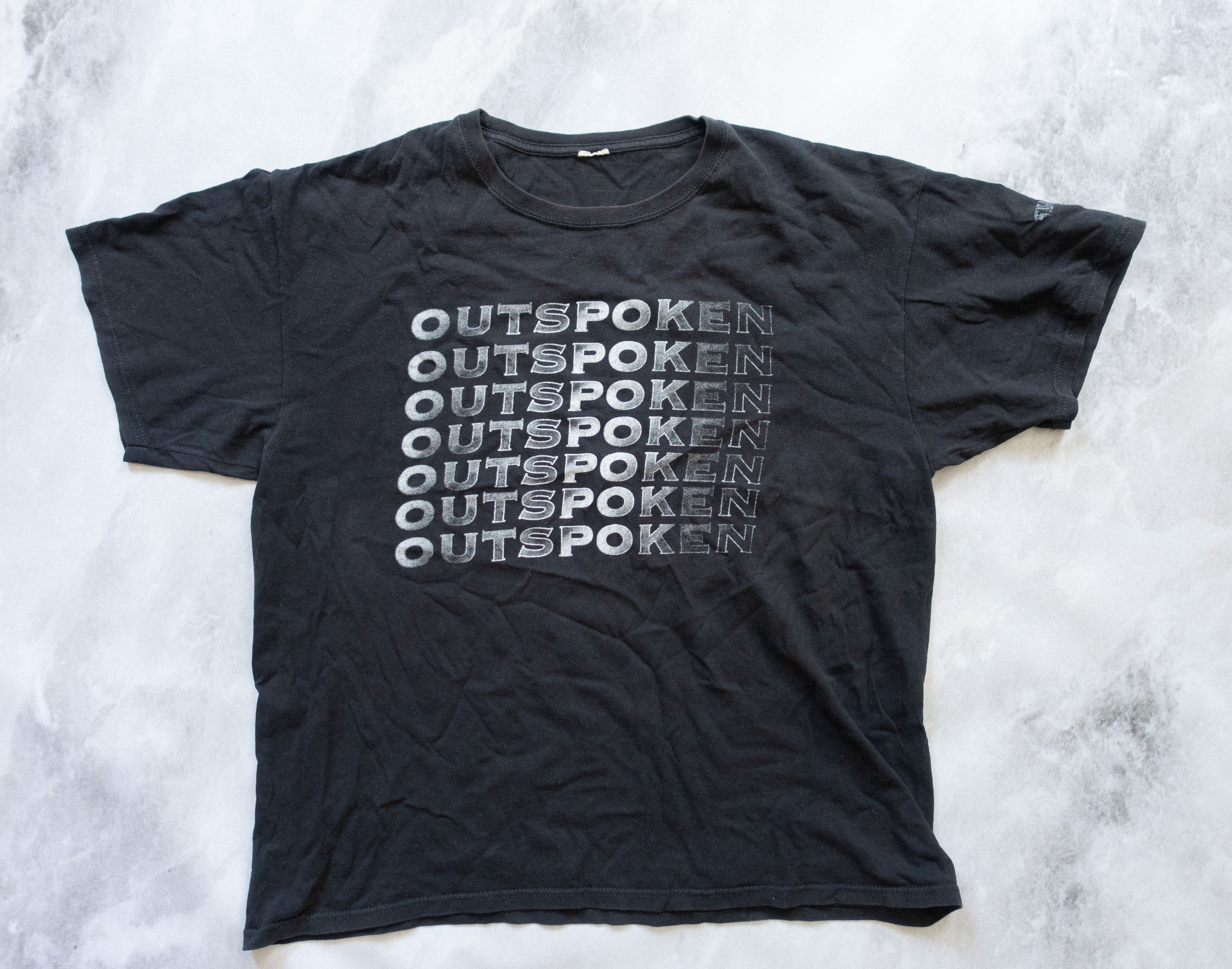 Band Tees Vintage Outspoken Straight Edge Hardcore T-Shirt RARE Size US XL / EU 56 / 4 - 2 Thumbnail