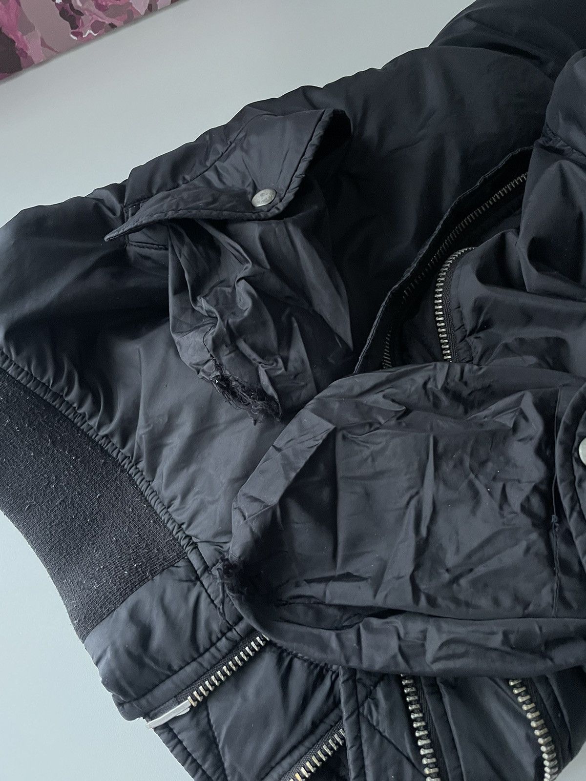 Allsaints Allsaints Bomber Nylon Zippers Full 4 Black Luxury Size US M / EU 48-50 / 2 - 18 Thumbnail