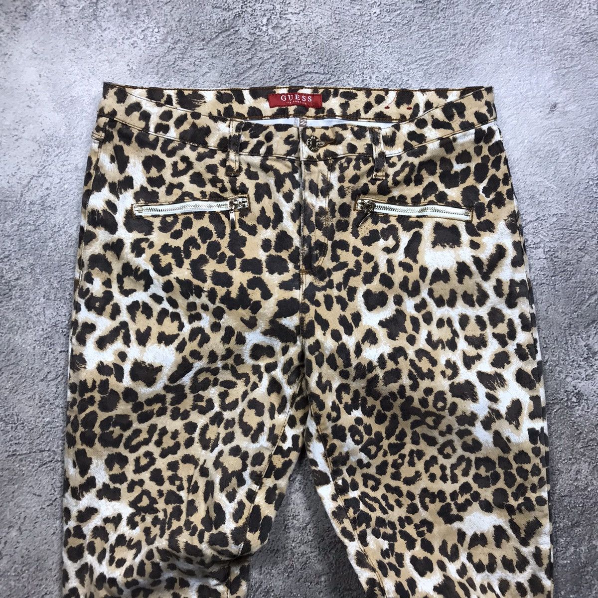 Vintage Vintage 90s Guess Leopard Baggy Parachute Pants Streetwear 3 Size 32" / US 10 / IT 46 - 3 Thumbnail