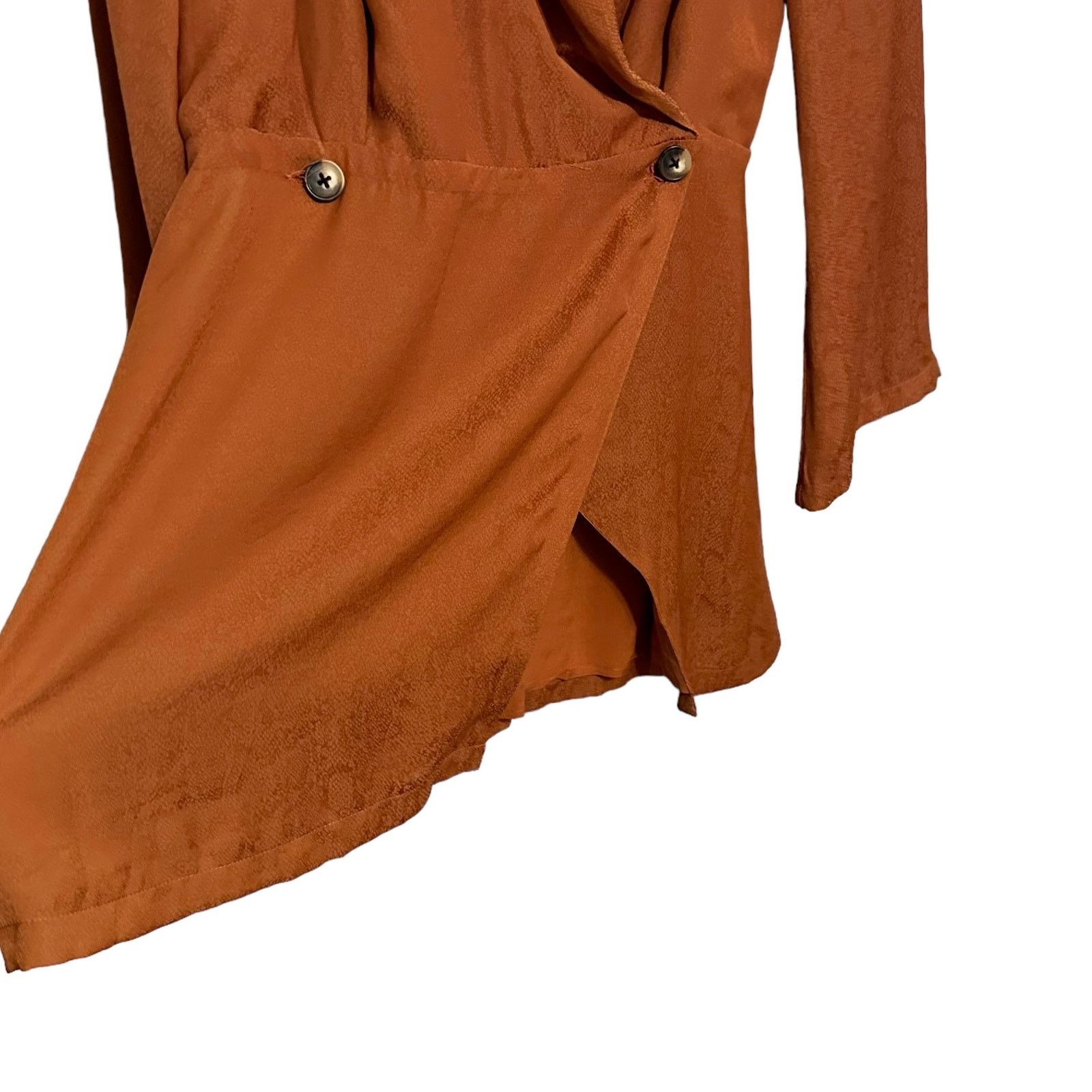 Free People Free People Notch Lapel Snakeskin Blazer Brown Mini Dress Size S / US 4 / IT 40 - 4 Thumbnail