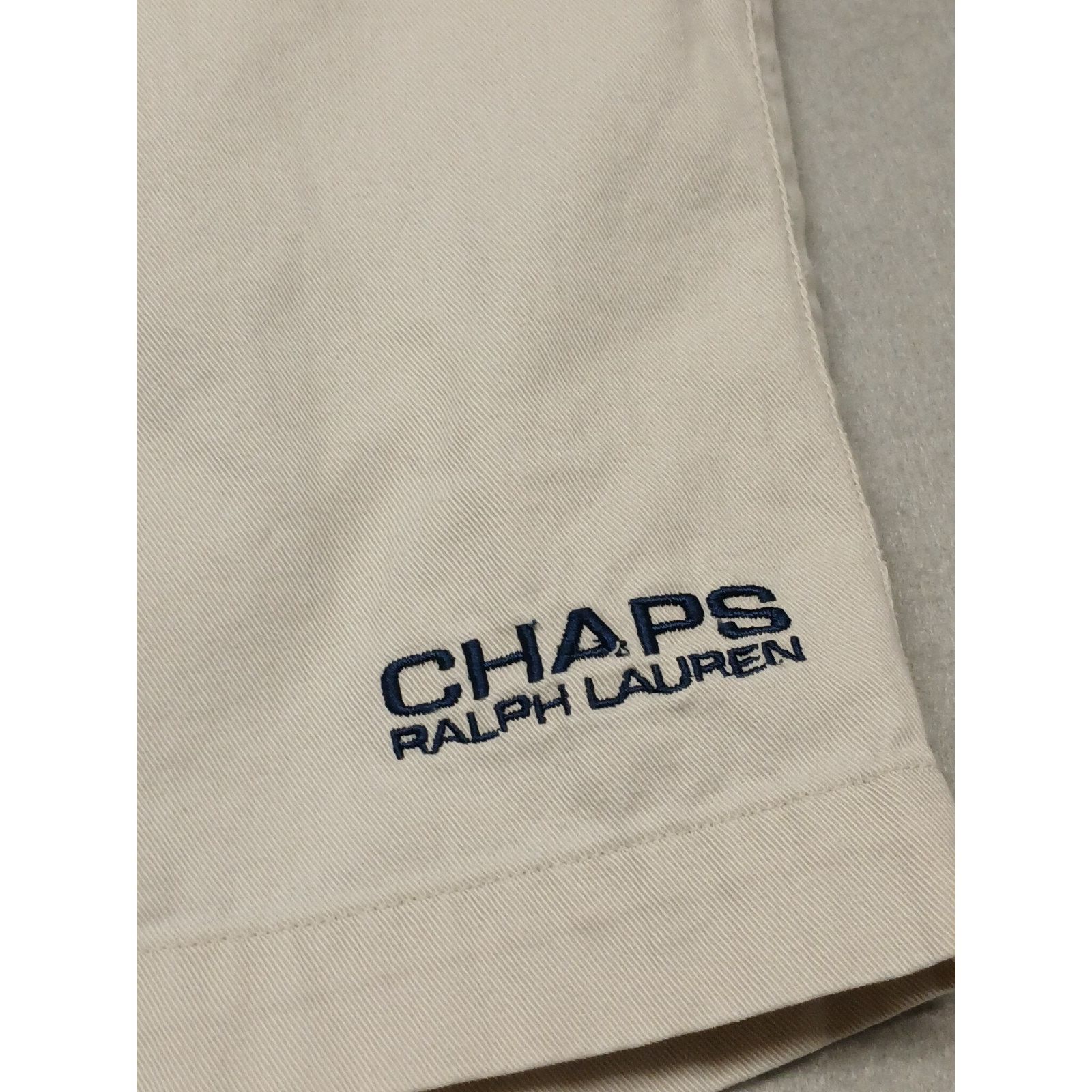 Chaps Chaps Ralph Lauren (Large) Men's Beige Vintage Cotton Shorts Size US 34 / EU 50 - 9 Thumbnail