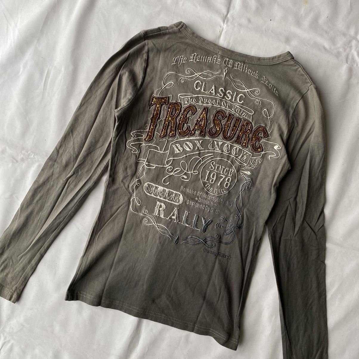 Beauty Beast × If Six Was Nine × Le Grande Bleu (L.G.B.) Japanese Treasure Motorcycle Rally by Glitz Long Sleeve Size US M / EU 48-50 / 2 - 11 Thumbnail