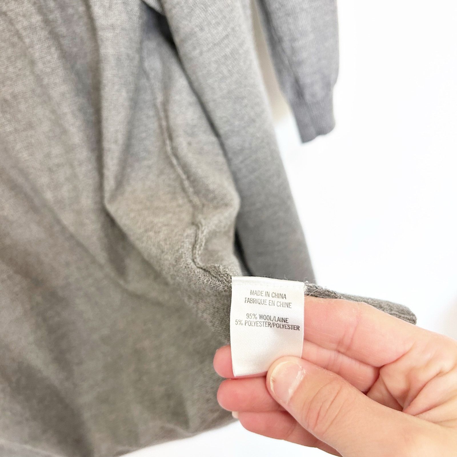 Theory Theory Gray Maritza B Steady Wool Open Front Cardigan Sz S Size S / US 4 / IT 40 - 5 Thumbnail