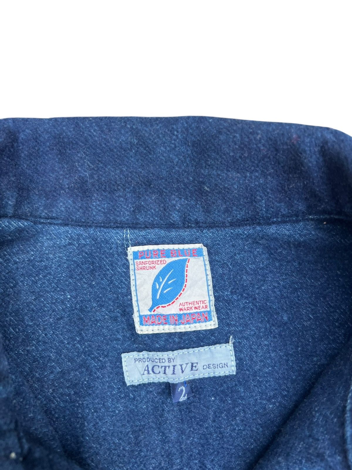 Pure Blue Japan Pure Blue Japan Suede Indigo Cotton PullOver Military Jacket Size US M / EU 48-50 / 2 - 7 Thumbnail