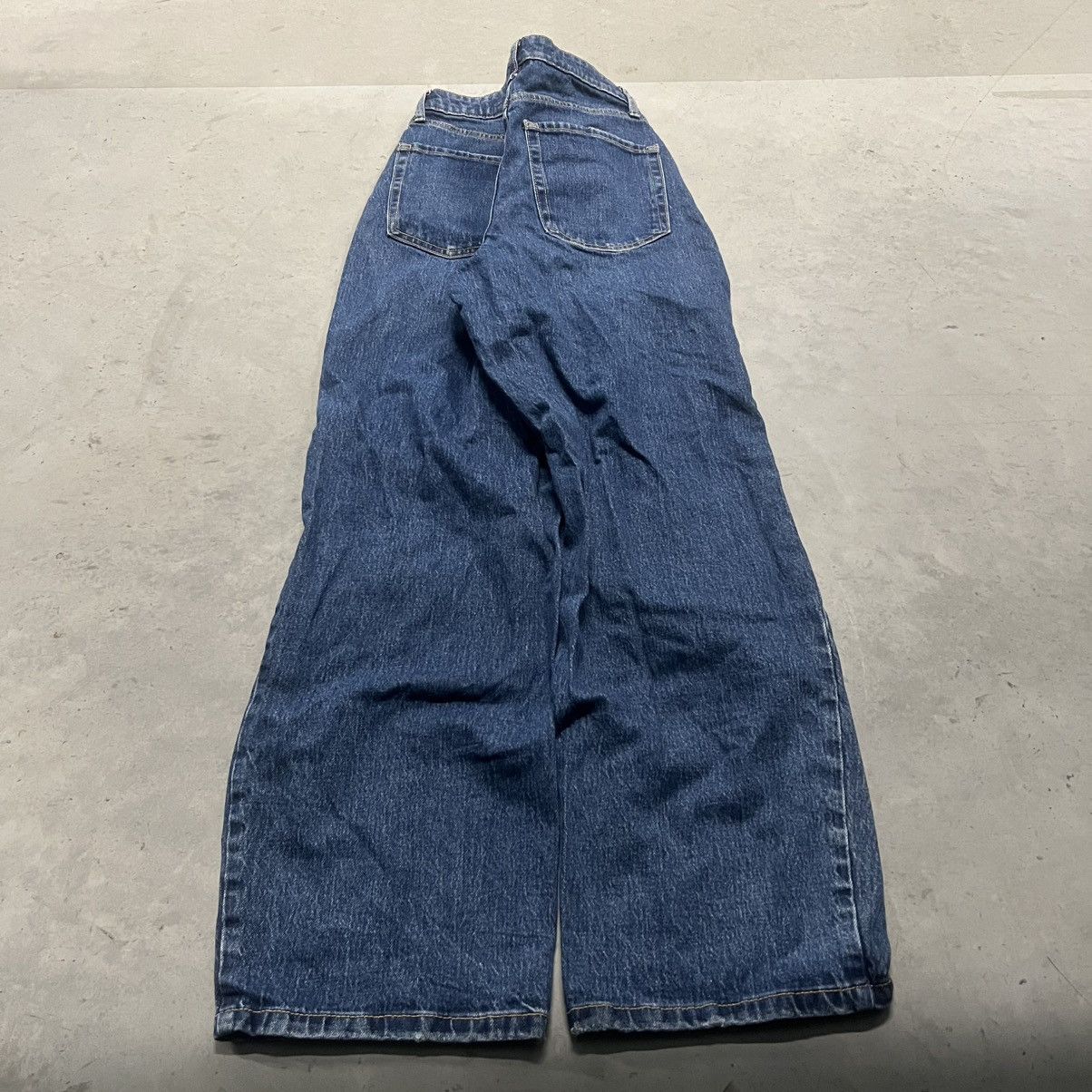Japanese Brand × Vintage Crazy Vintage Baggy High rise Distressed Ripped Denim jeans Size 26" / US 2 / IT 38 - 5 Thumbnail
