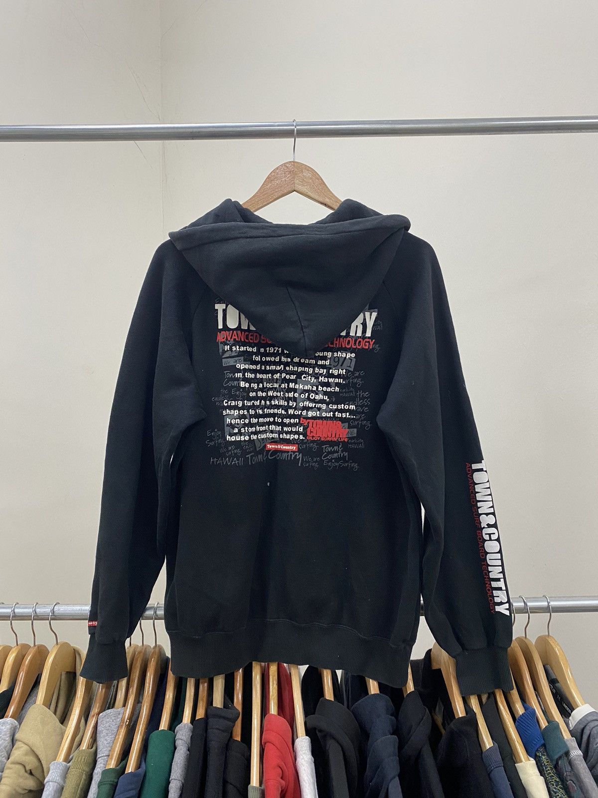 JNCO × Vintage T&C Surf Hip Hop Zipper Hoodie Poem Size US M / EU 48-50 / 2 - 12 Thumbnail