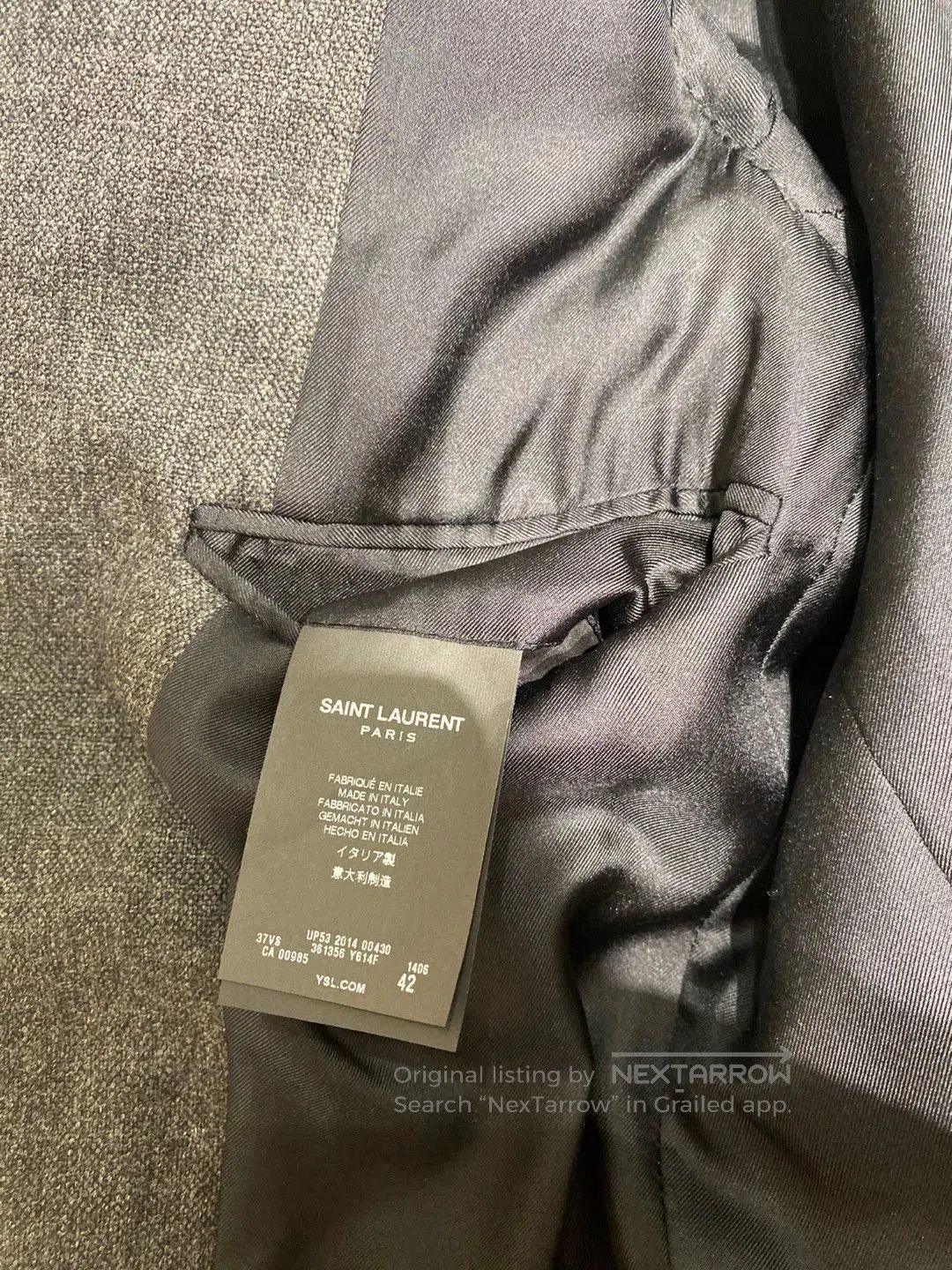 Saint Laurent Paris Hedi Slimane SLP 14FW Runway Blazer. Size US XS / EU 42 / 0 - 4 Thumbnail