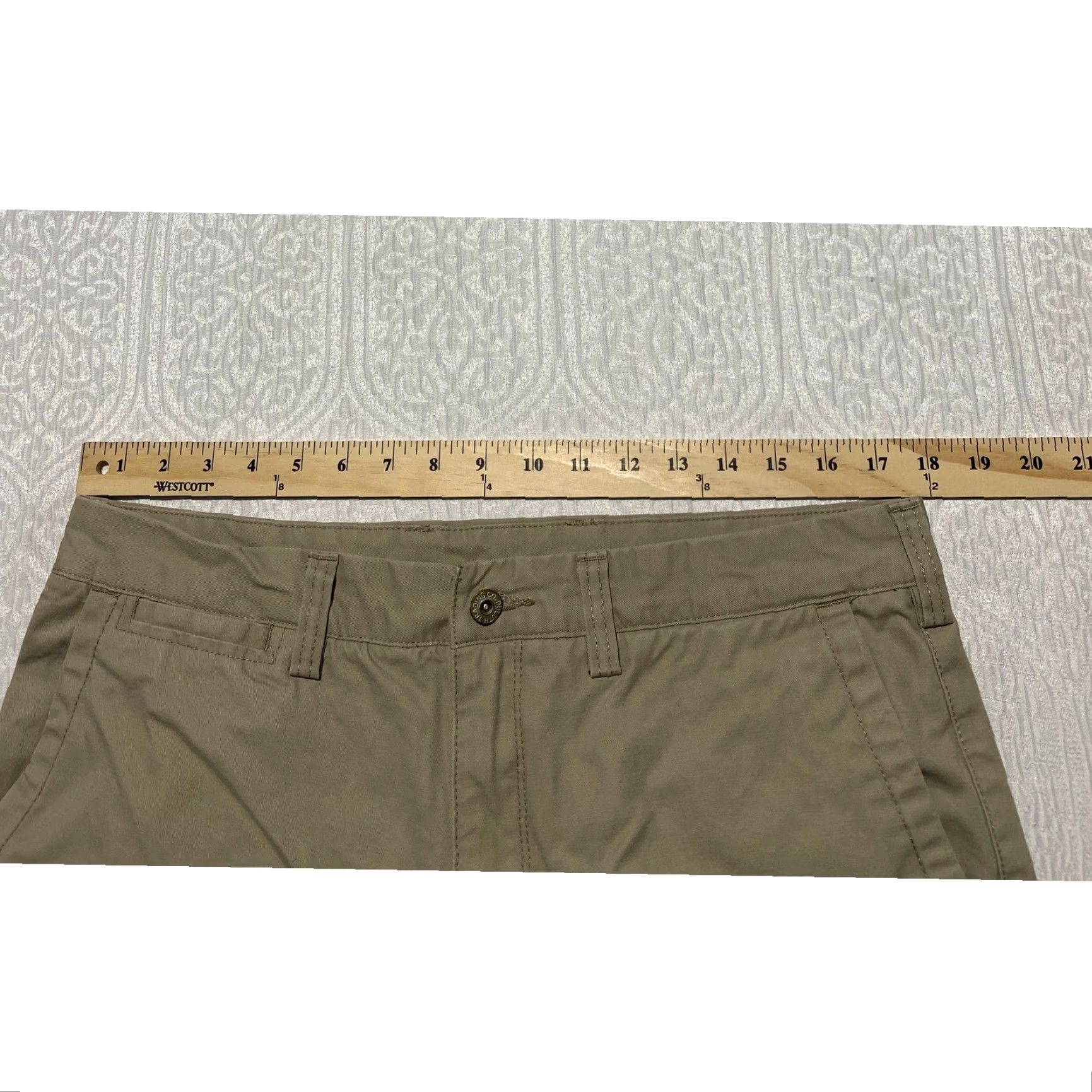 CO Duluth Work Pants Khaki Cotton Men 35x31 Cargo Pockets Utility Straight Leg Relaxed II Button Zip Size US 35 - 5 Thumbnail