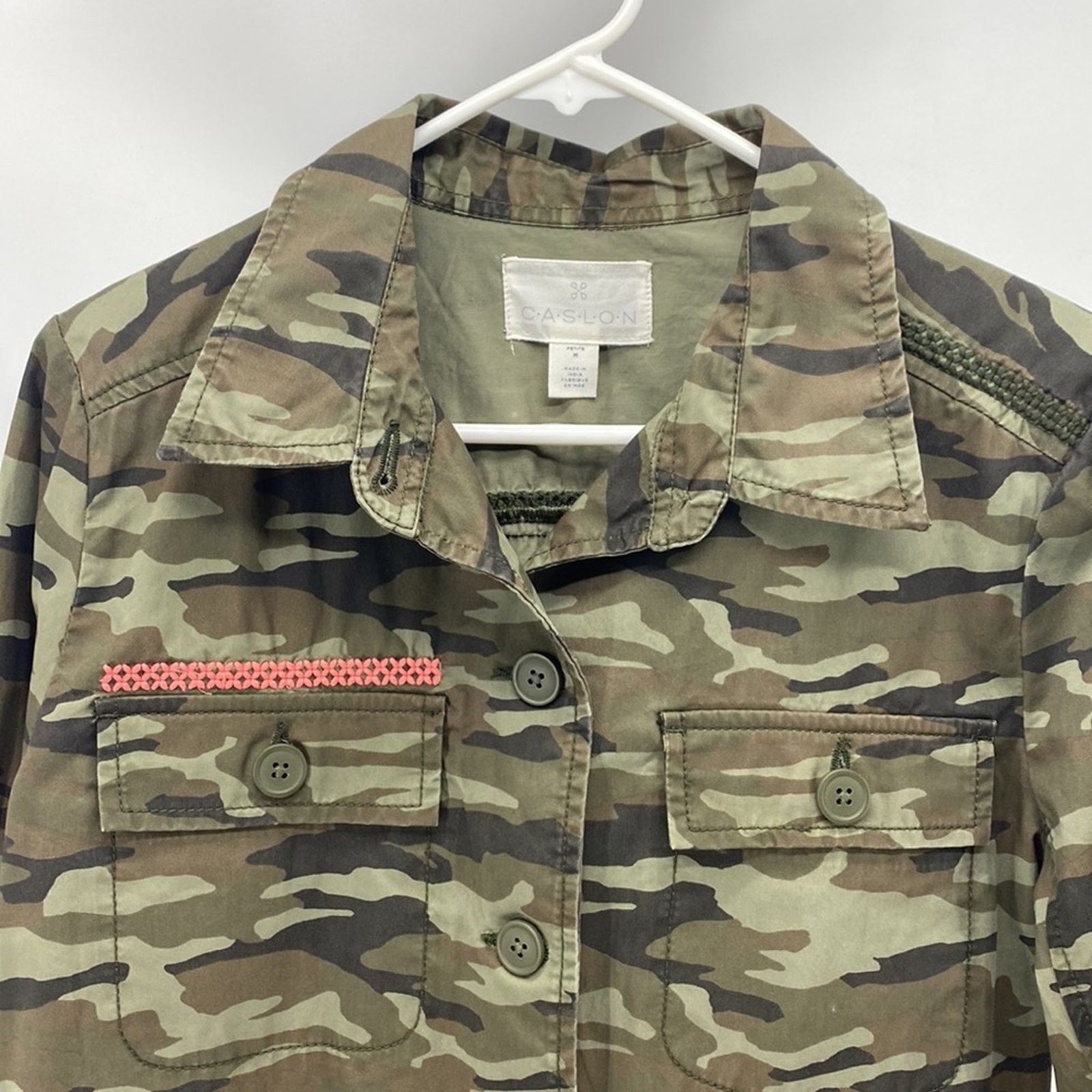 Other Caslon modern camo jacket contemporary hippie green petite M Size M / US 6-8 / IT 42-44 - 3 Thumbnail