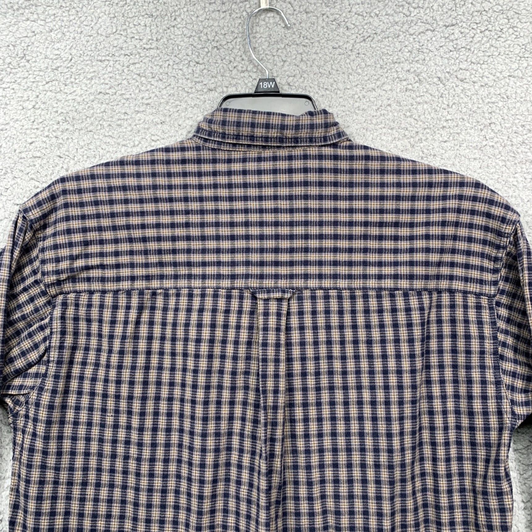 Vintage Columbia Button Shirt Men’s M Long Sleeve Navy Blue Gray Tan Plaid Logo Size US M / EU 48-50 / 2 - 5 Thumbnail