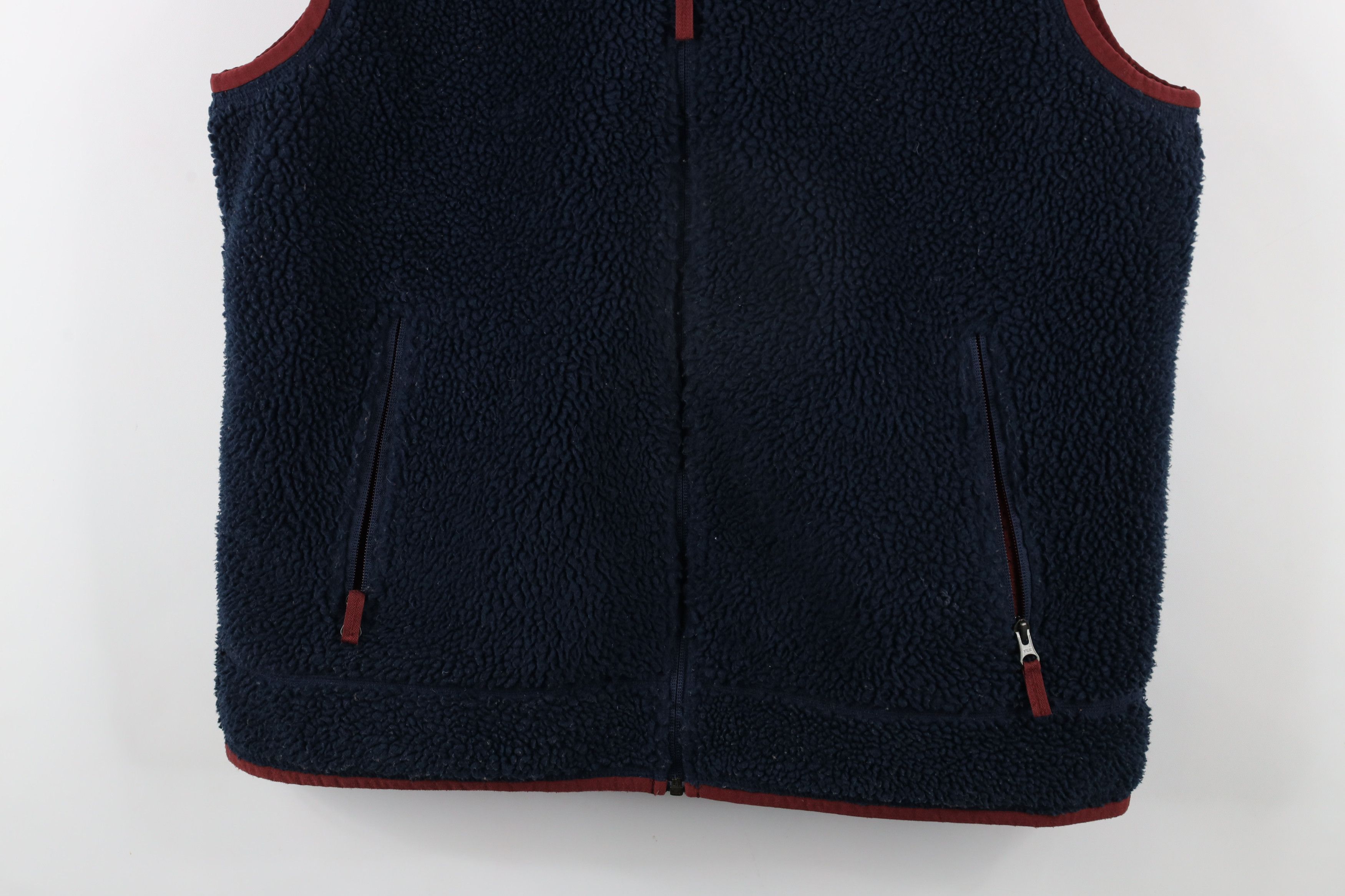 L.L. Bean × Vintage Vintage Ll Bean Spell Out Deep Pile Fleece Vest Jacket Blue Size US XL / EU 56 / 4 - 3 Thumbnail