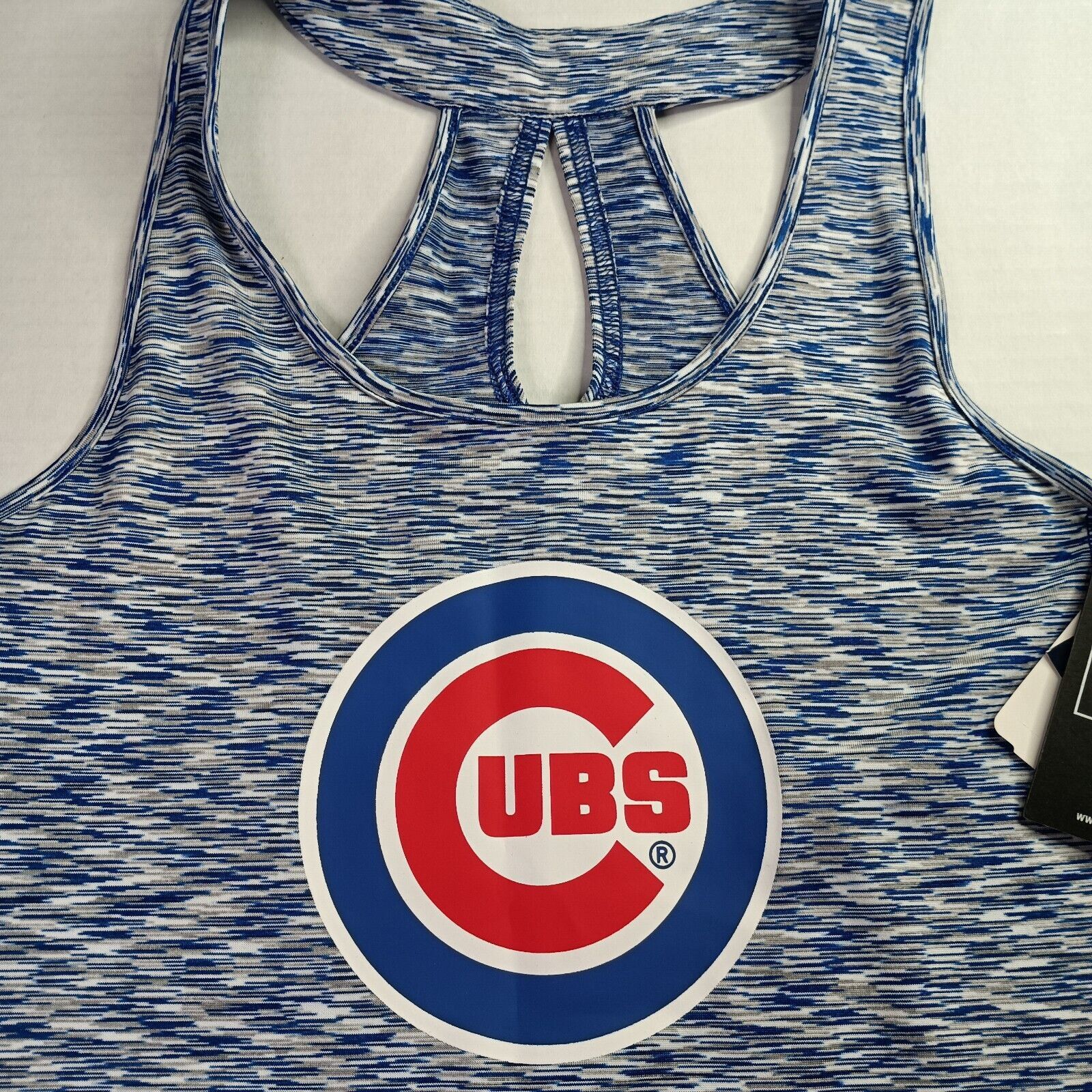 New Era Chicago Cubs MLB Striped Blue Racerback Tank Top Women's S Size S / US 4 / IT 40 - 2 Thumbnail
