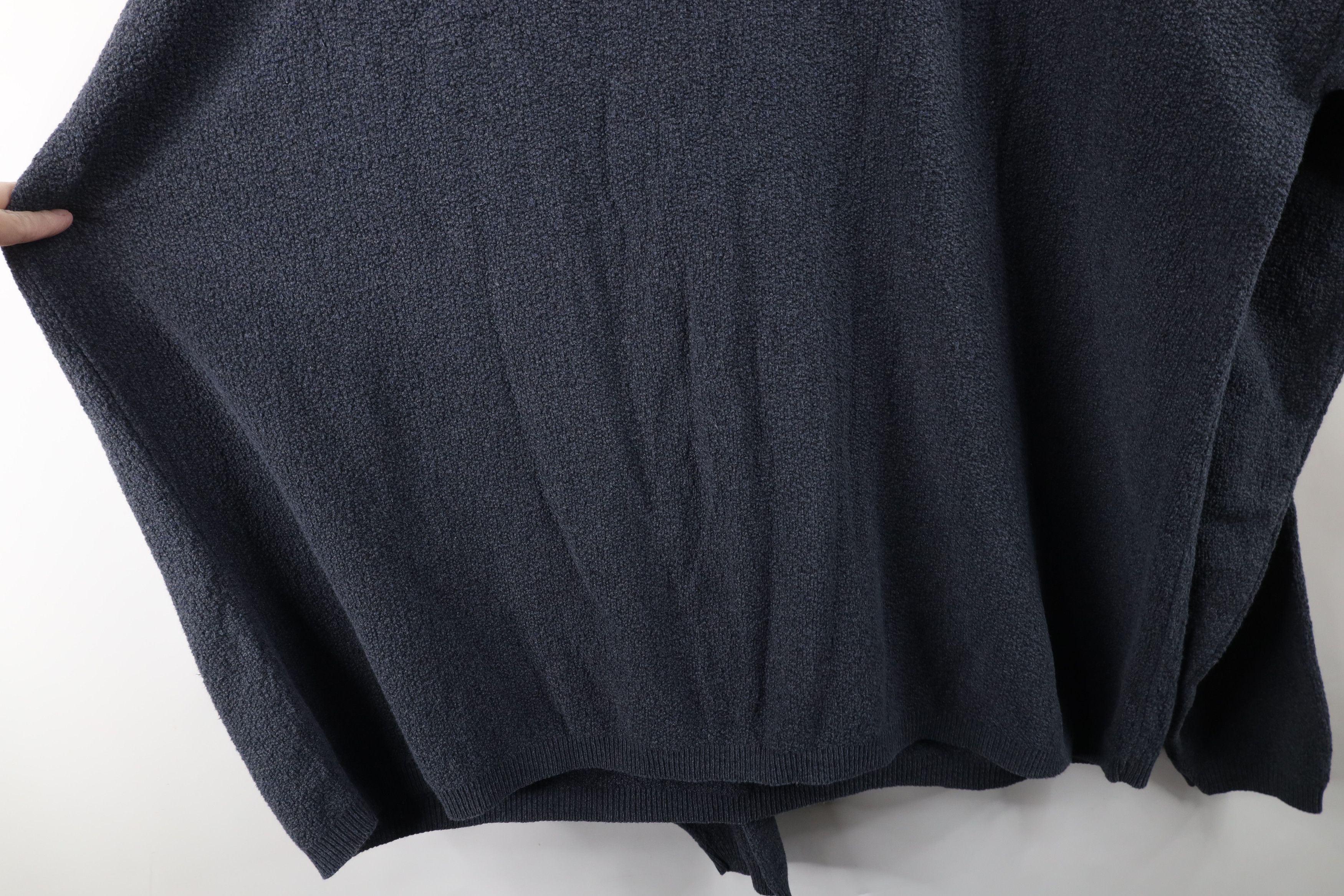 Vintage Vintage 90s Streetwear Marled Knit Sweater Steel Blue USA Size US XXL / EU 58 / 5 - 8 Thumbnail