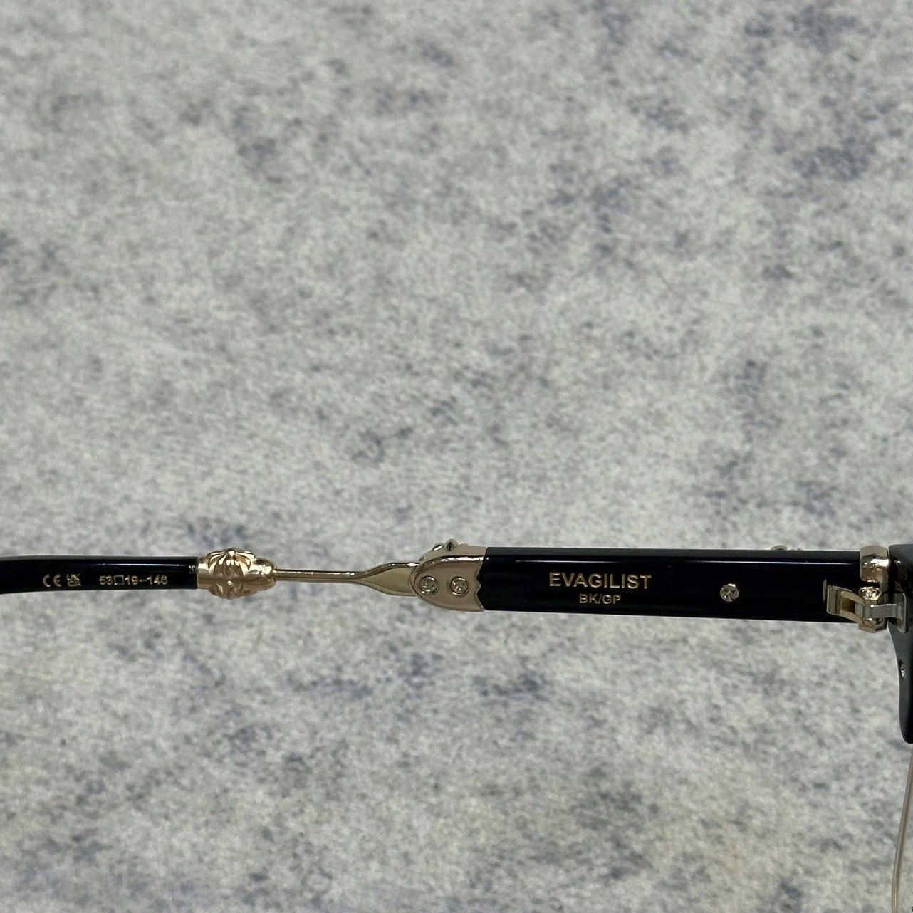 Chrome Hearts CHROME HEARTS EVAGILIST BLACK/GOLD PLATED Size ONE SIZE - 2 Thumbnail