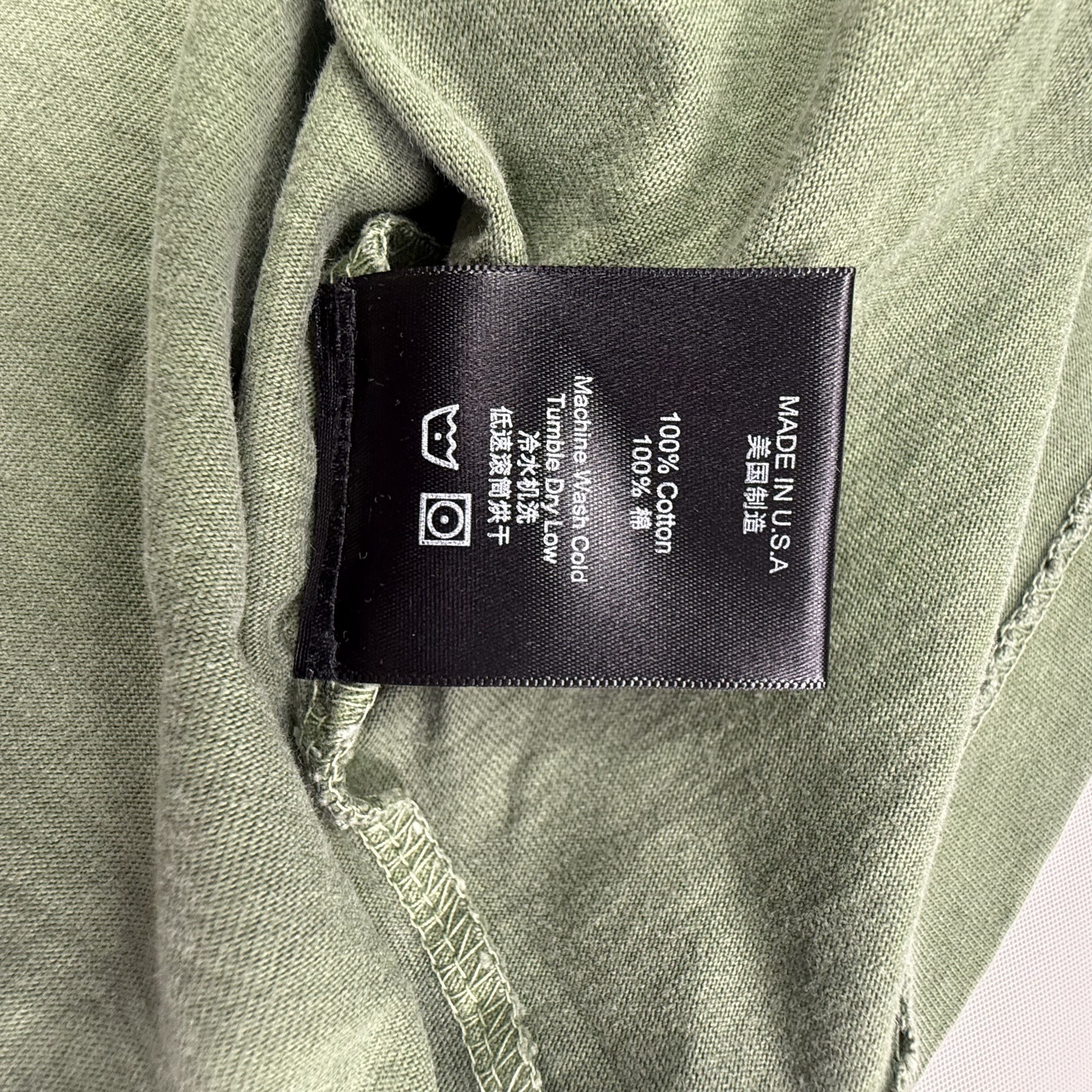 Rhude Rhude Script Logo Raglan T-Shirt Sage Green Washed 2XL Size US XXL / EU 58 / 5 - 6 Thumbnail