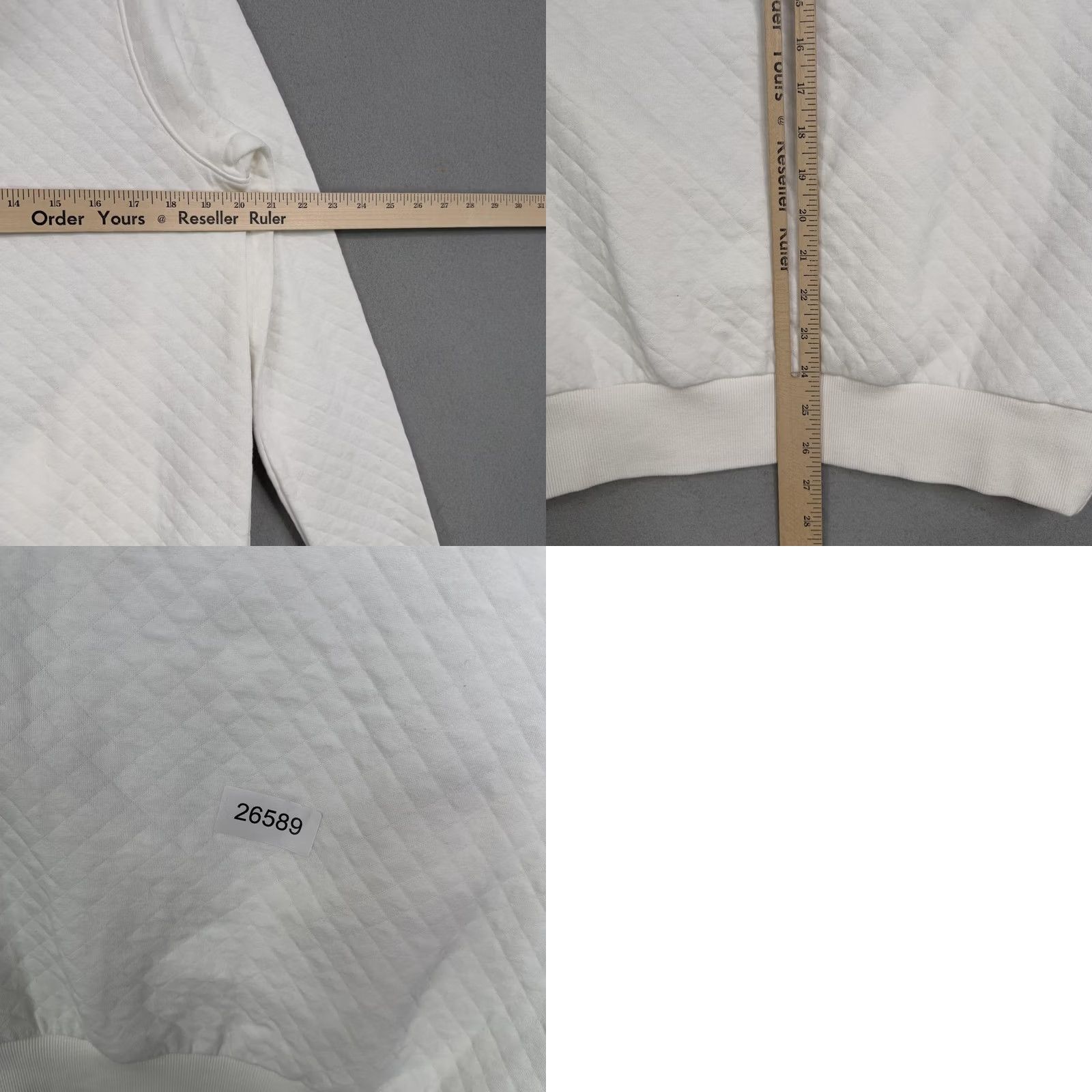 Vintage Gear for Sports Hoodie Mens Medium White Quilted Pullover Bozeman Elk Sweatshirt Size US M / EU 48-50 / 2 - 8 Thumbnail
