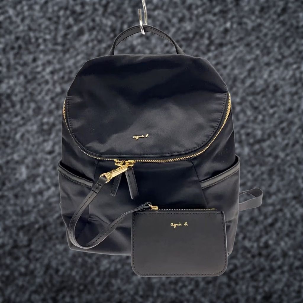 Nike × Vintage 1990s Vintage Black Nylon Parachute Backpack | Grailed