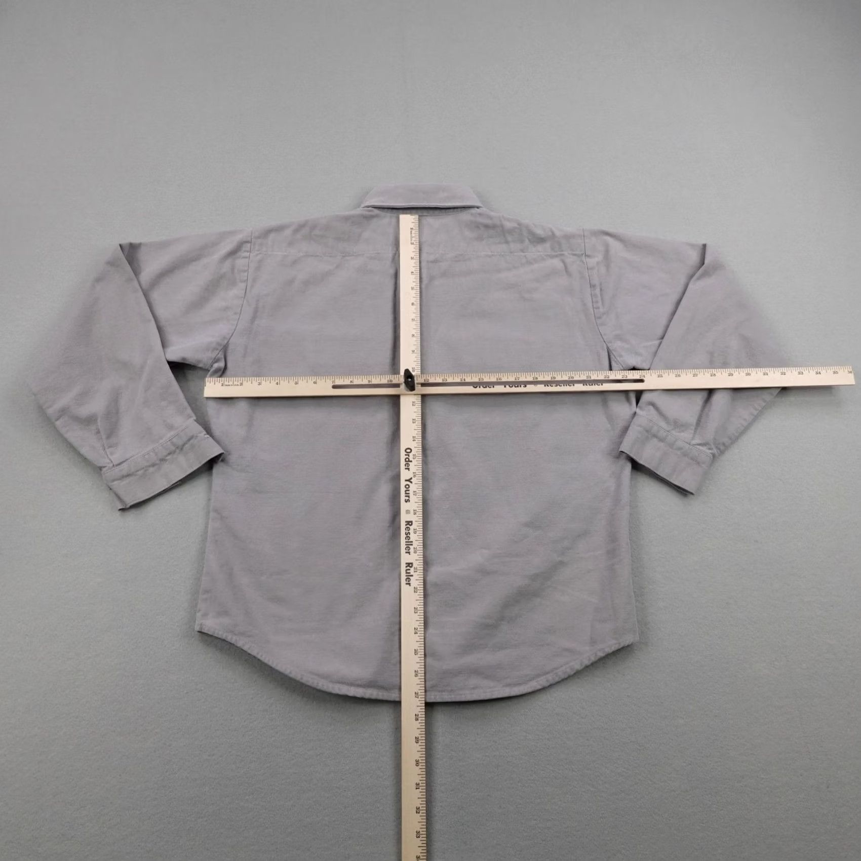 Vintage VINTAGE Five Brother Shirt Mens Large Gray Chamois Flannel Button Up Work USA Size US L / EU 52-54 / 3 - 3 Thumbnail