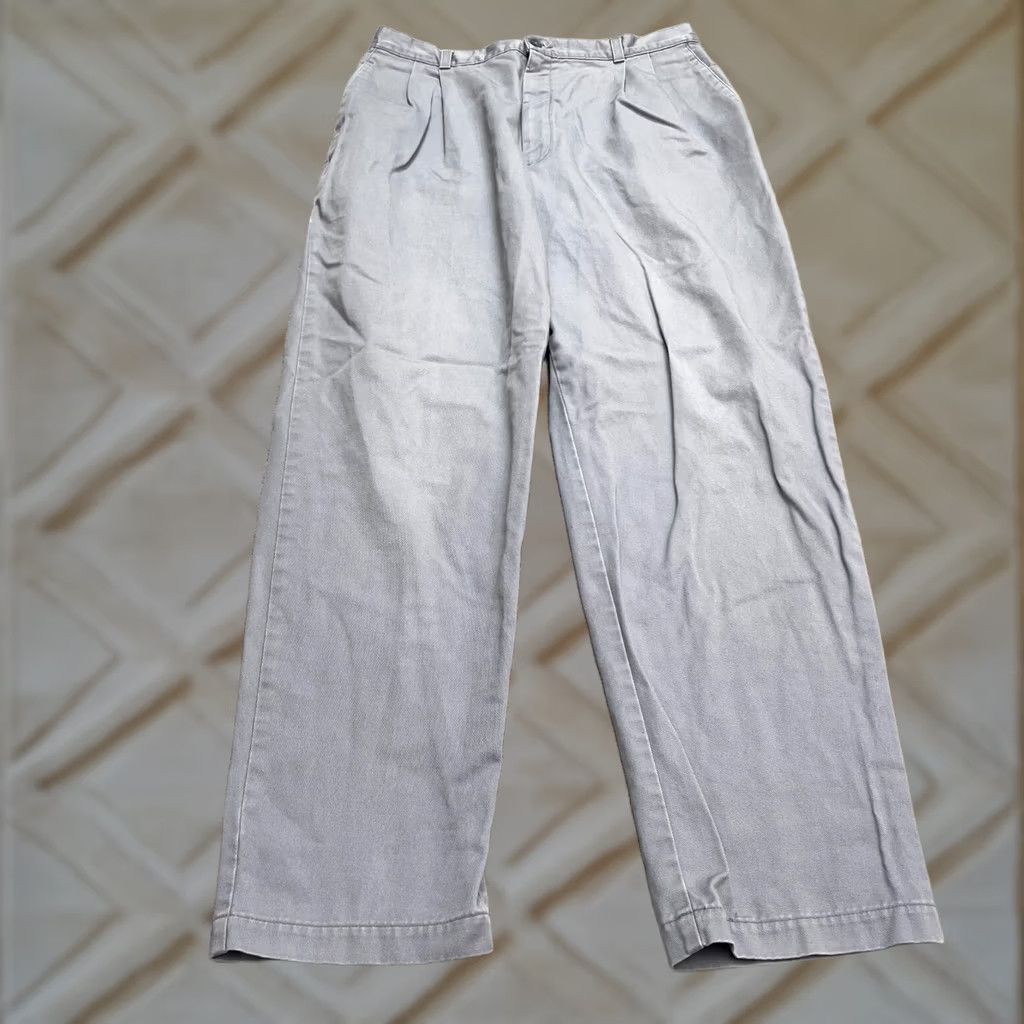 Dockers DOCKERS Pants Khaki Blue Classic Straight Leg Men 31 32in Waist? Inseam 32in Cotton Button Zip Casual Workwear Sets 90s Theme? Vintage No Size US 31 - 1 Thumbnail