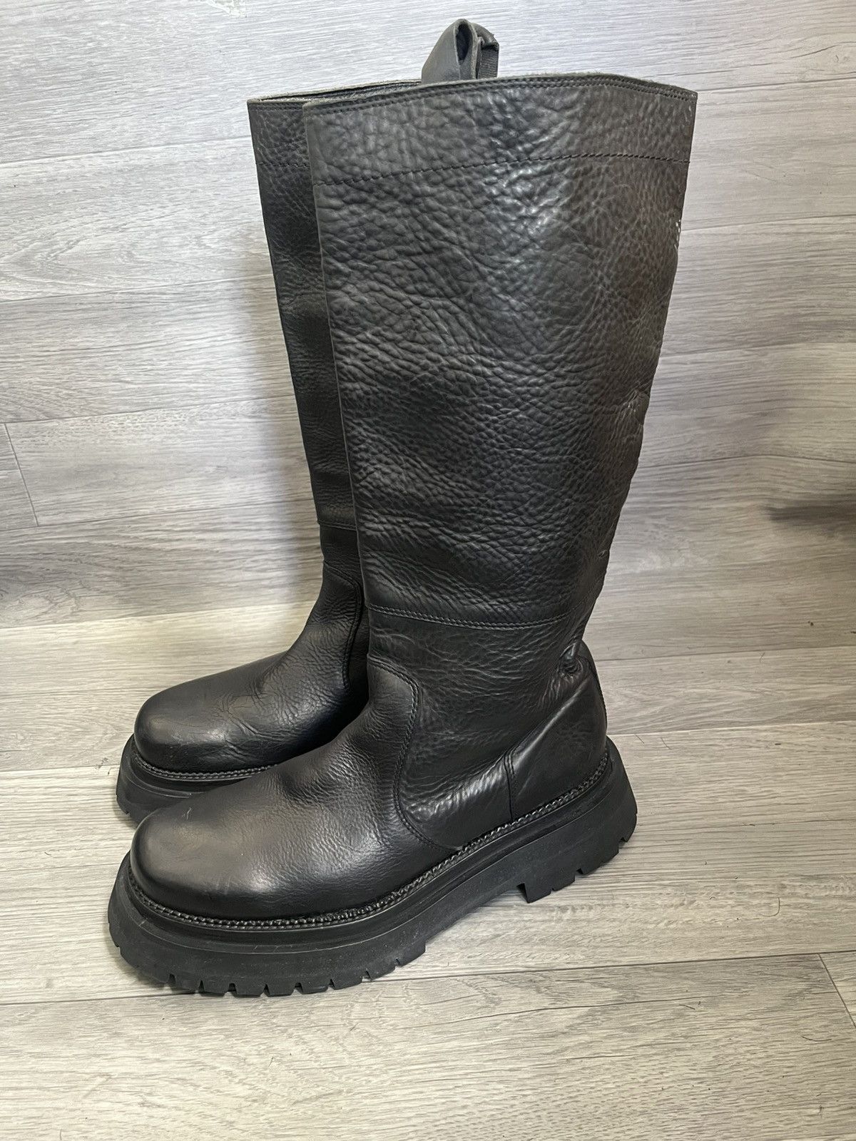 AMI Ami combat chunky leather boots ,balenciagademeulemeester Size US 11 / EU 44 - 1 Thumbnail