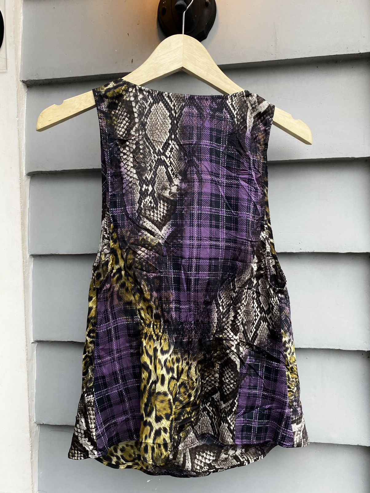 Vintage Snakeskin Leopard Punk Tartan Art Vvienne Westwood Style Size M / US 6-8 / IT 42-44 - 8 Thumbnail