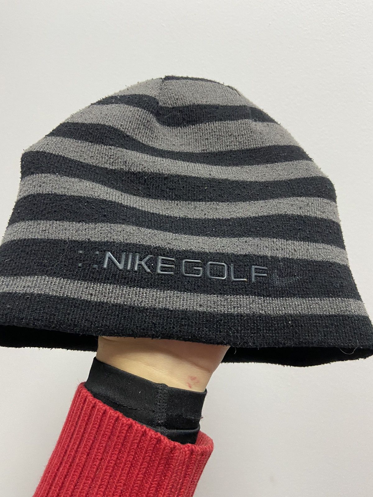 Nike × Vintage Nike Hat Vintage big Logo swoosh beanie reversible Y2K Size ONE SIZE - 5 Thumbnail
