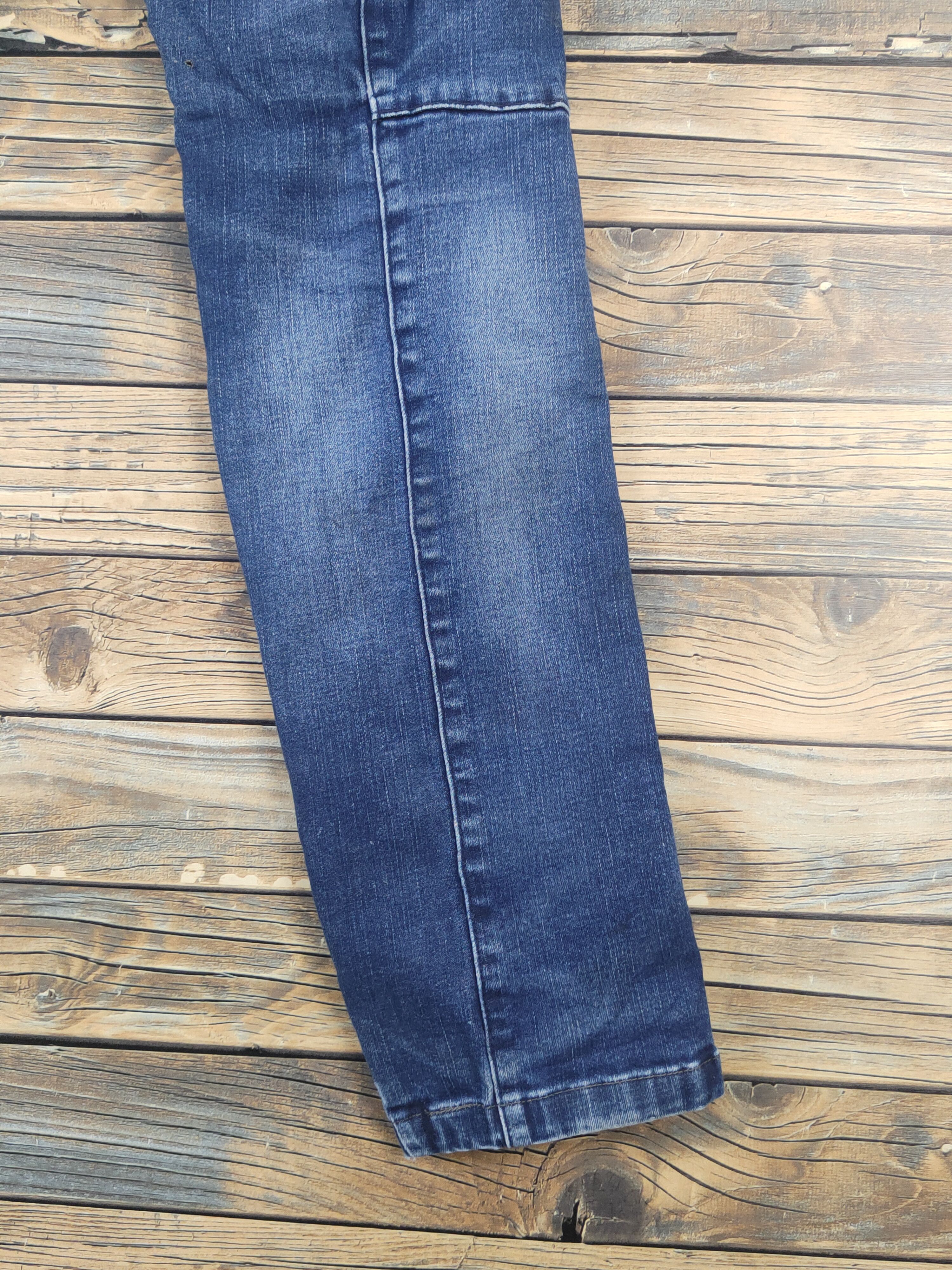 Japanese Brand I'z Frontier Dark Blue Distressed Ripped Jeans #W2008 Size US 30 / EU 46 - 17 Thumbnail