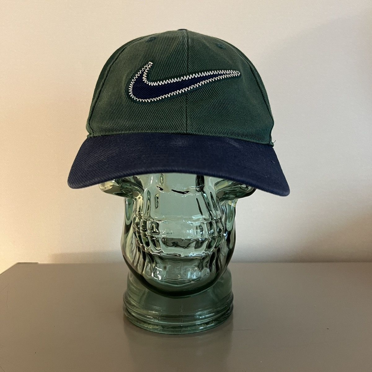 Nike Vintage 90s Nike Swoosh Applique Cap Size ONE SIZE - 4 Thumbnail