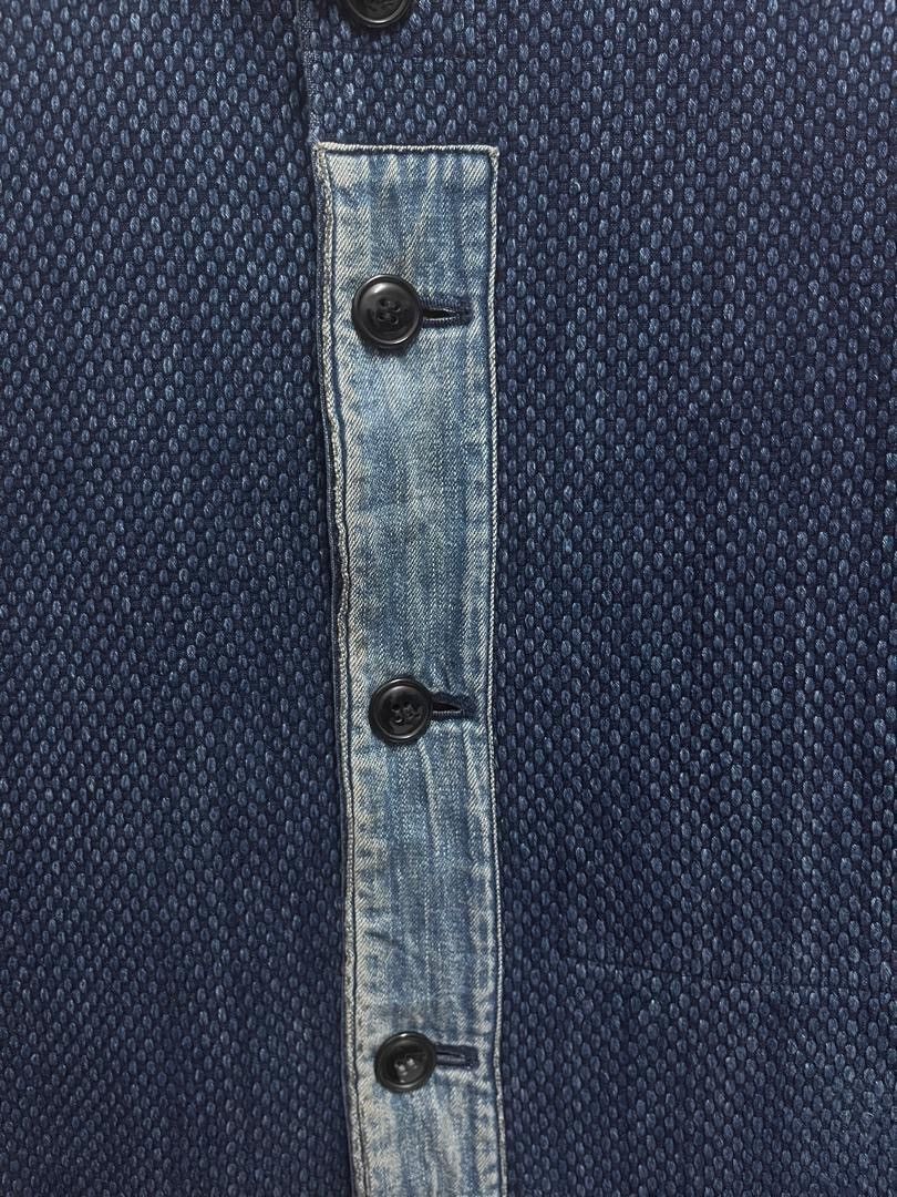 Blue Blue Japan BLUE BLUE JAPAN Honai Pure Indigo Sashiko Oriental Jacket Size US M / EU 48-50 / 2 - 7 Thumbnail