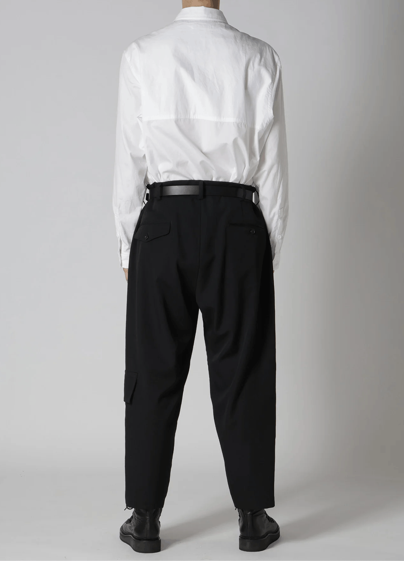 Yohji Yamamoto Yohji Yamamoto Pour Homme - W/GABARDINE FRONT TUCK PANTS Size US 30 / EU 46 - 11 Thumbnail