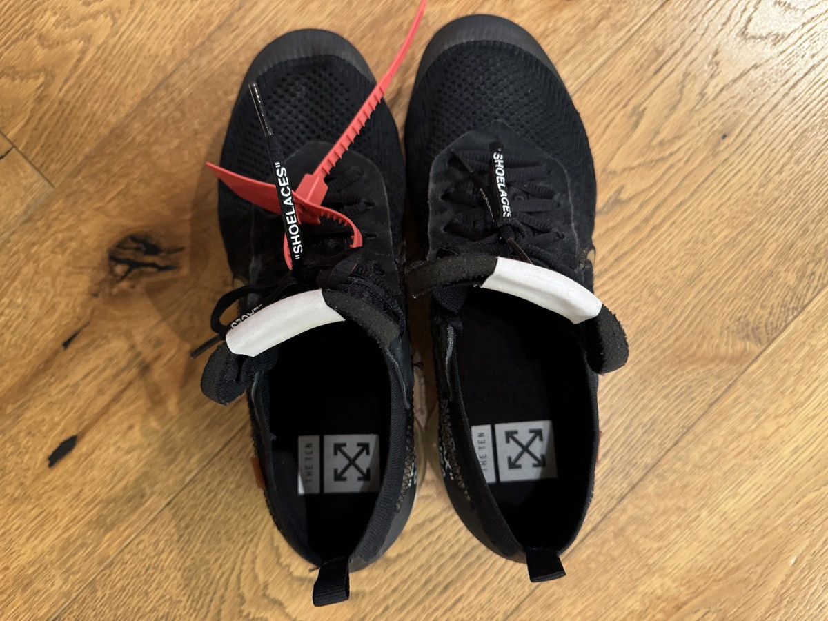 Nike × Off-White Nike Air VaporMax Off-White Black (2018) Size US 10 / EU 43 - 7 Thumbnail